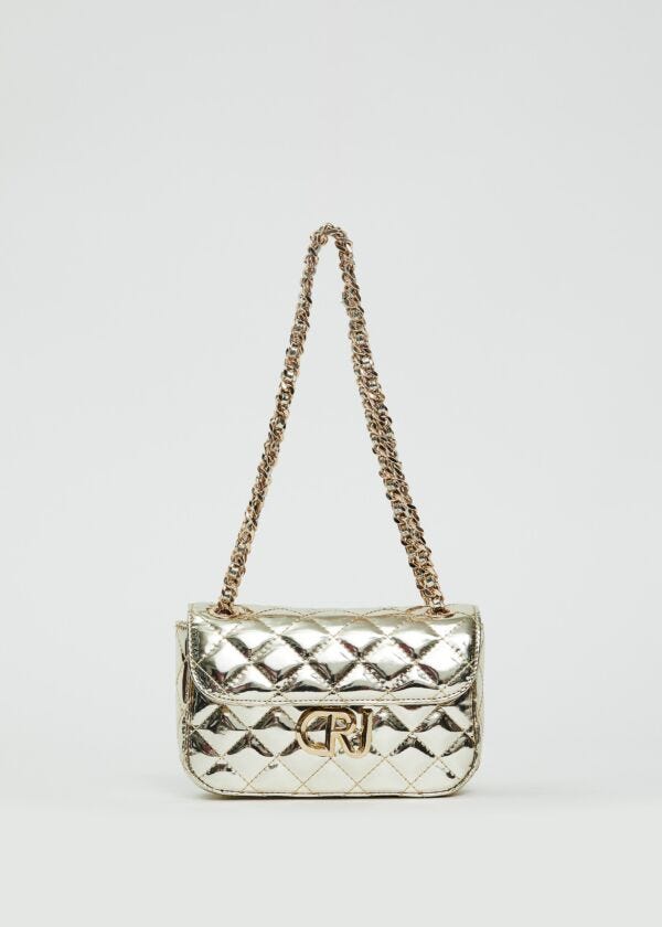 Borsa crossbody laminata Denny Rose Borse