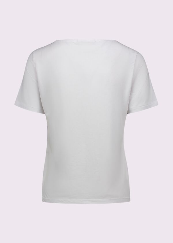 T-shirt bianca con stampa