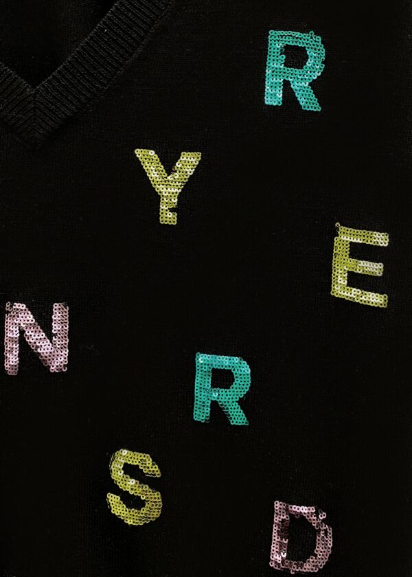 Maglia con paillettes