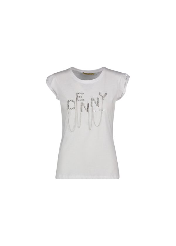 T-shirt con strass Denny Rose Jeans