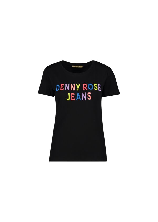 T-shirt con logo multicolor Denny Rose Jeans
