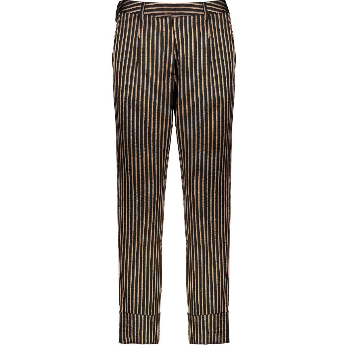 Striped slim-fit trousers