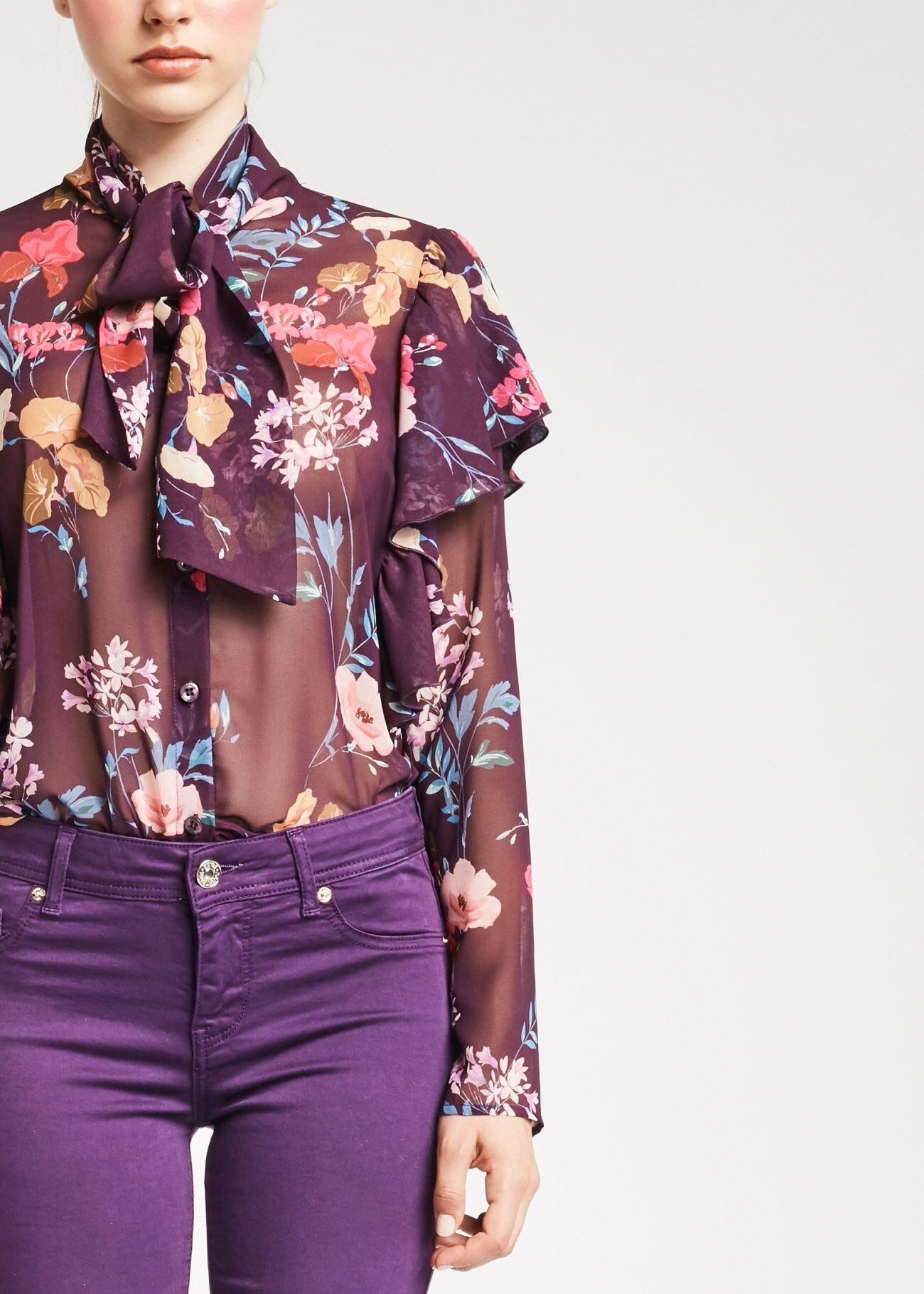 Blusa a fiori