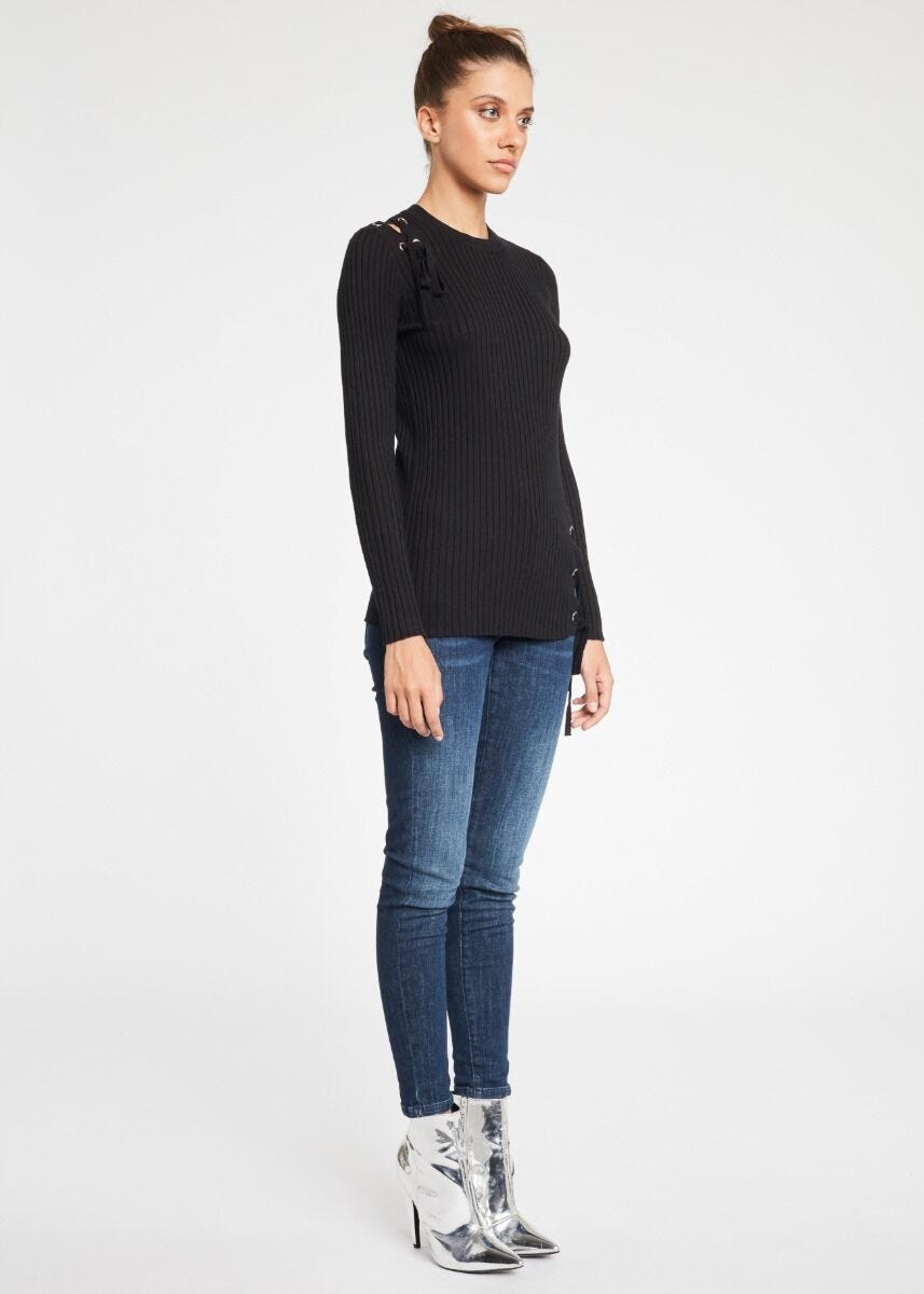 Maglia con lacci incrociati Dennyrose Store Ufficiale