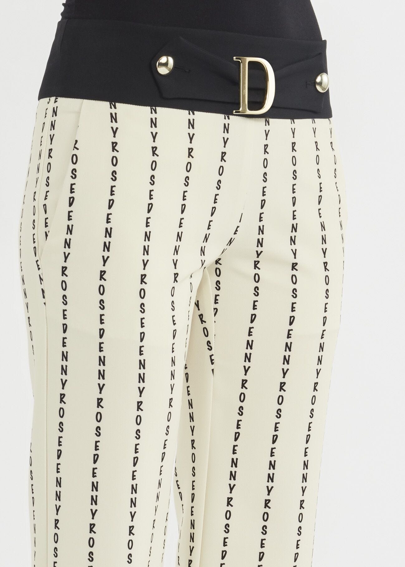 Trousers with lettering print