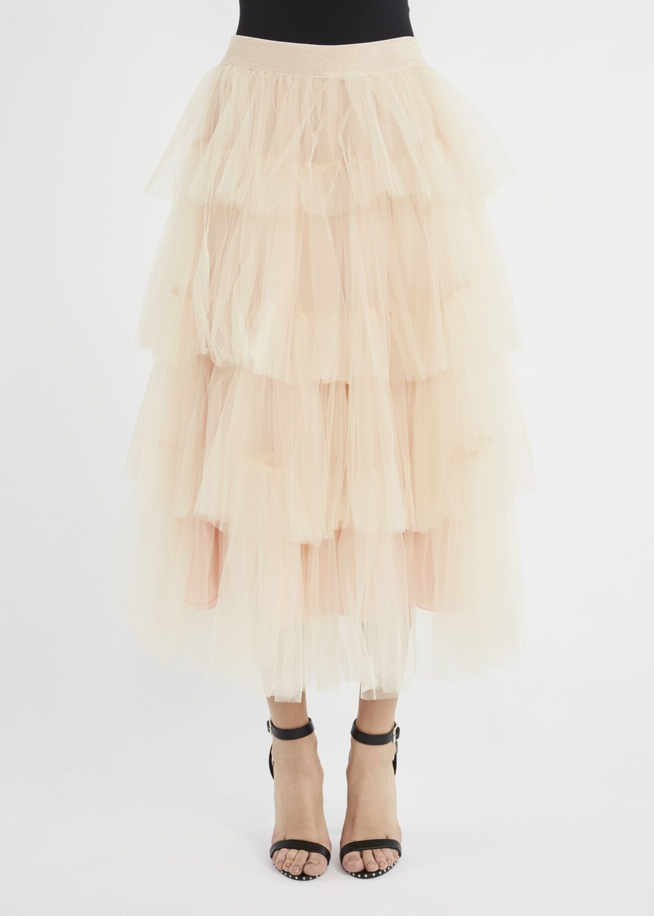 Gonna in tulle a balze