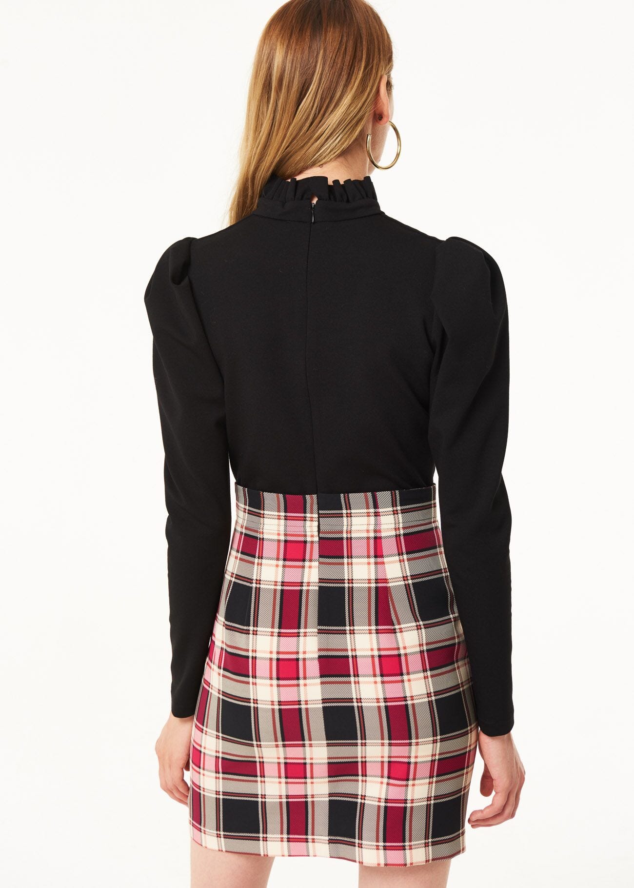 Abito con gonna tartan