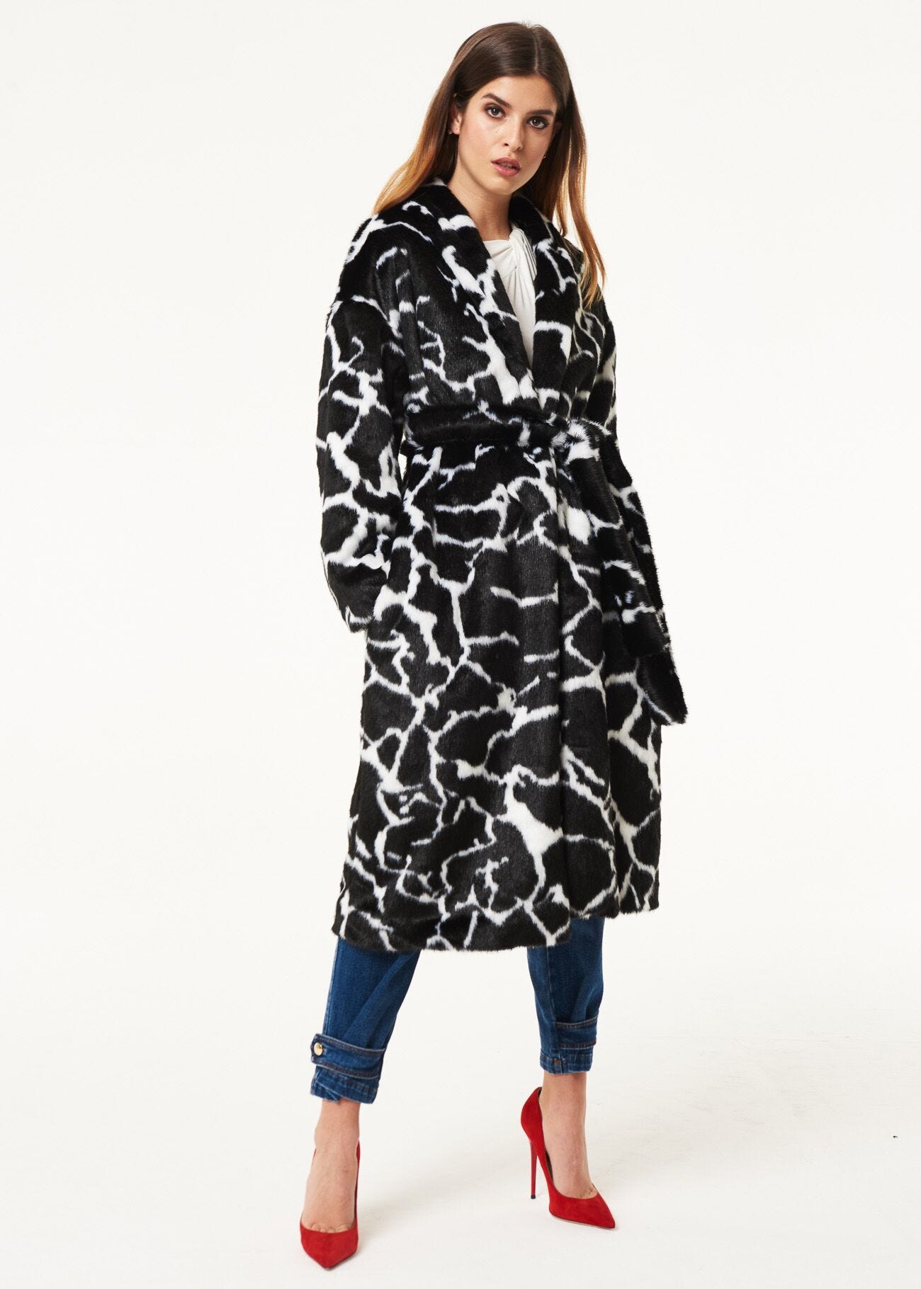 Cappotto con motivo animalier