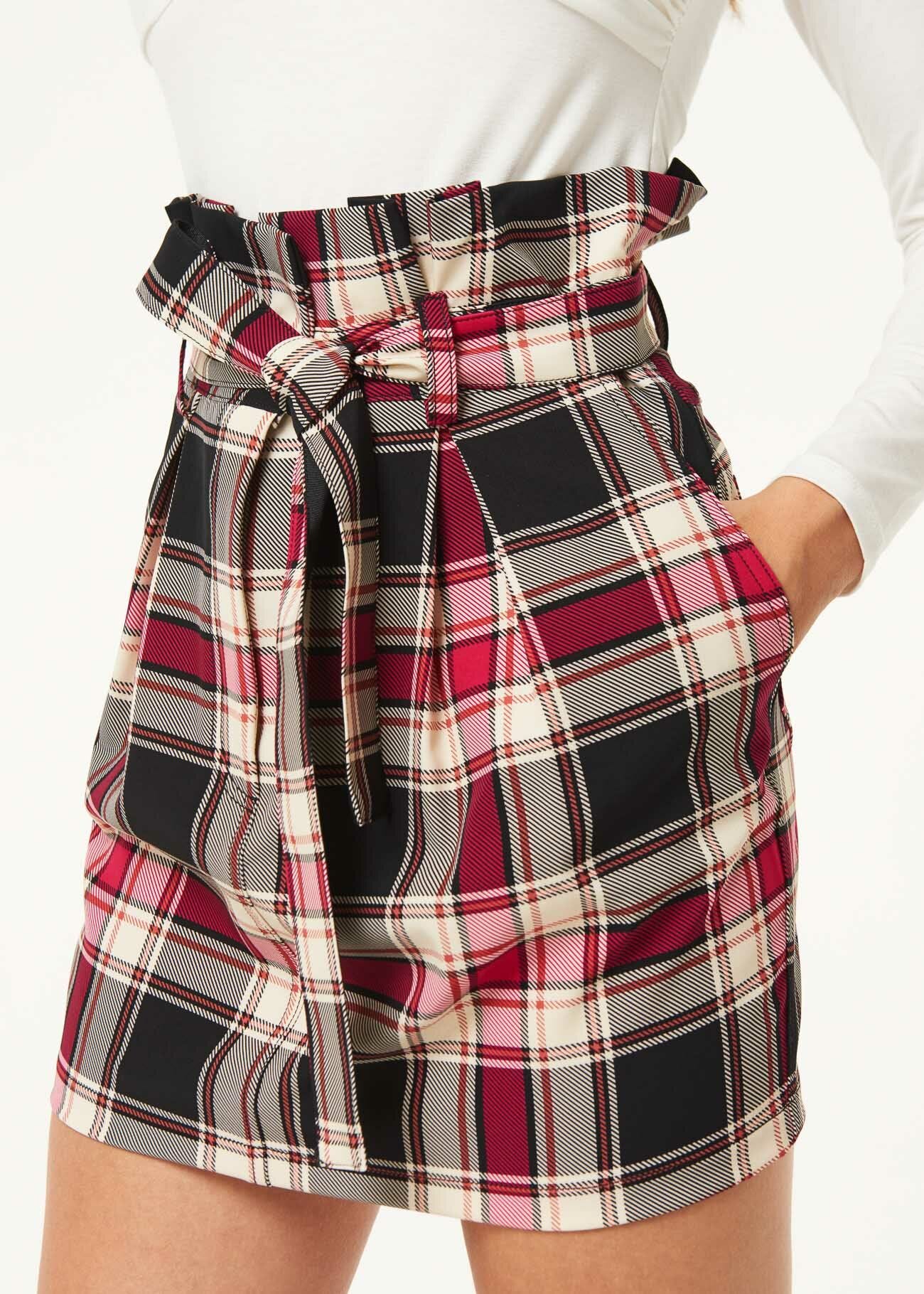 Cady skirt with tartan pattern