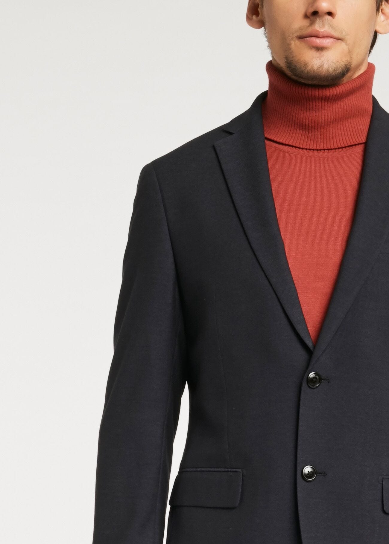 Stretch viscose suit