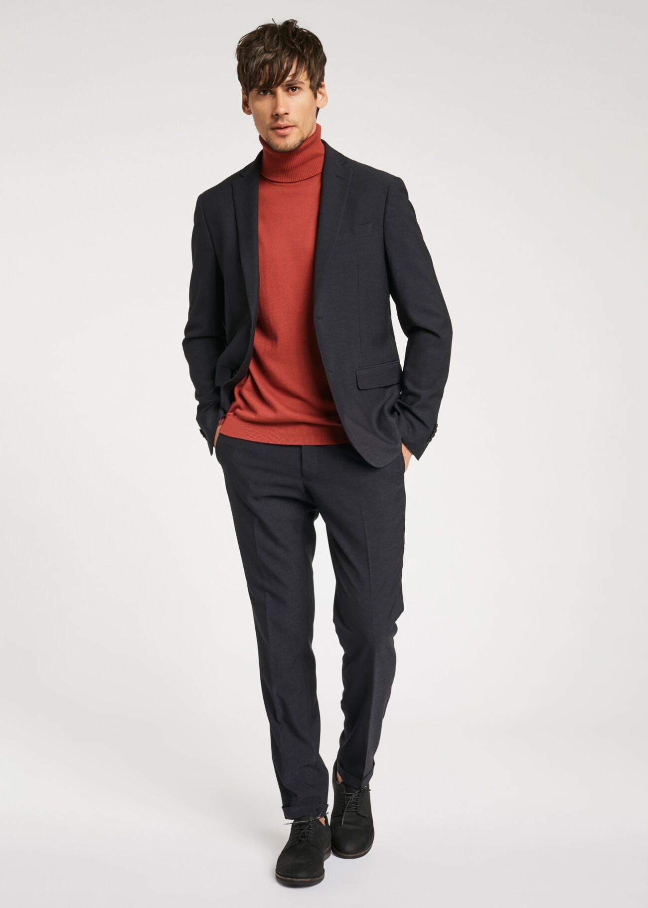 Stretch viscose suit