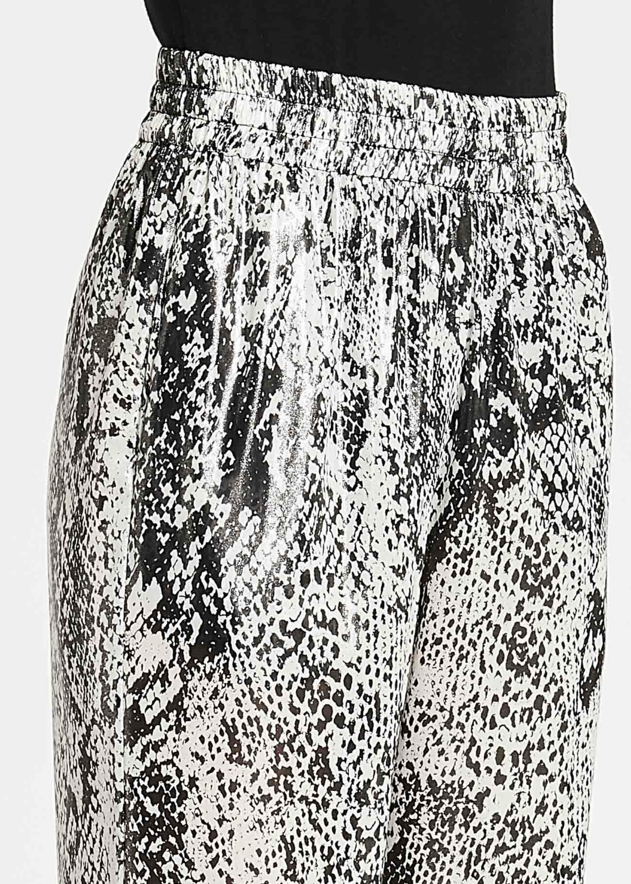 Animal-print trousers