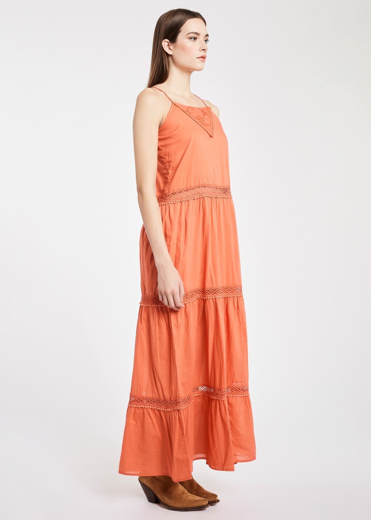 Maxi abito in cotone