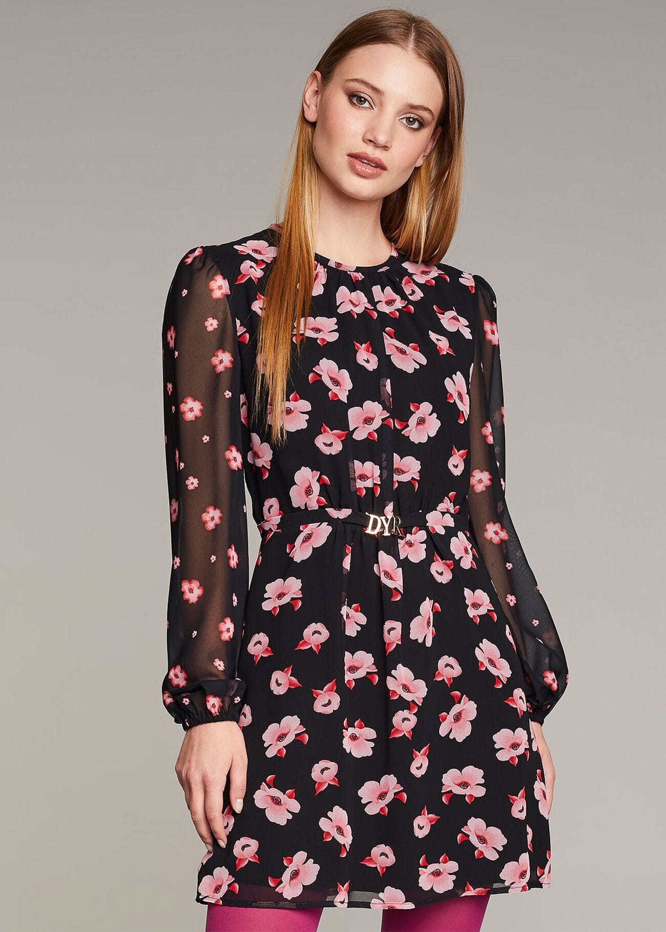 Dress with floral print