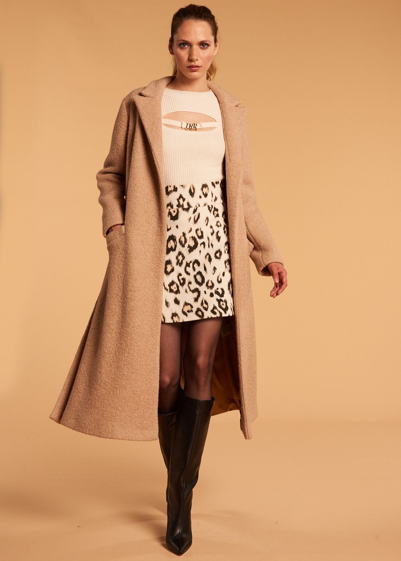 Cappotto con cintura