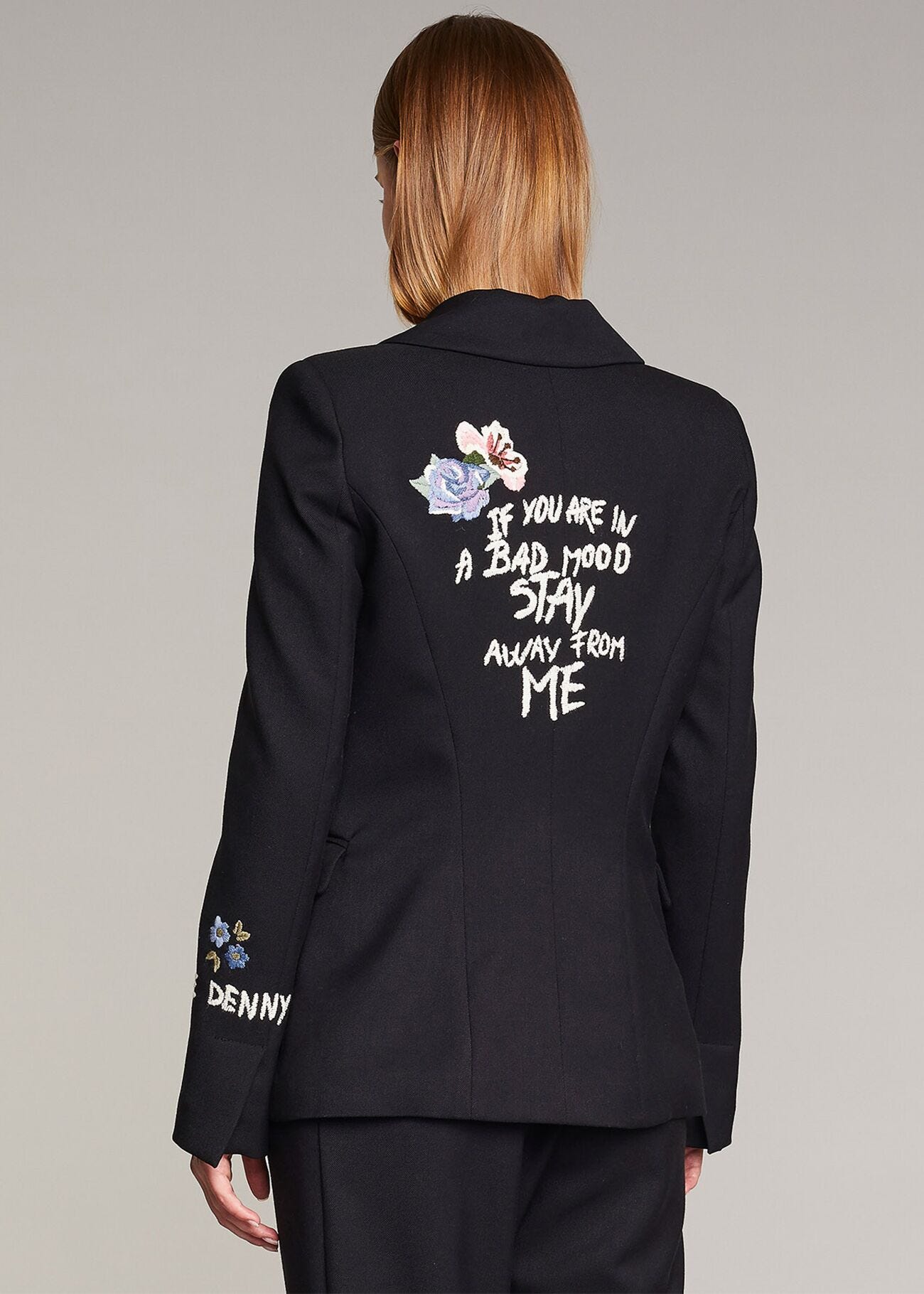 Embroidered blazer