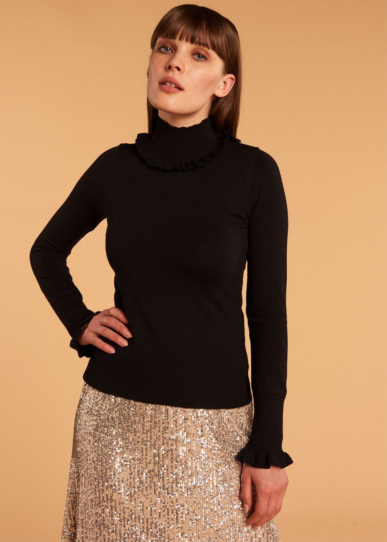 Long Sleeve Knit Black