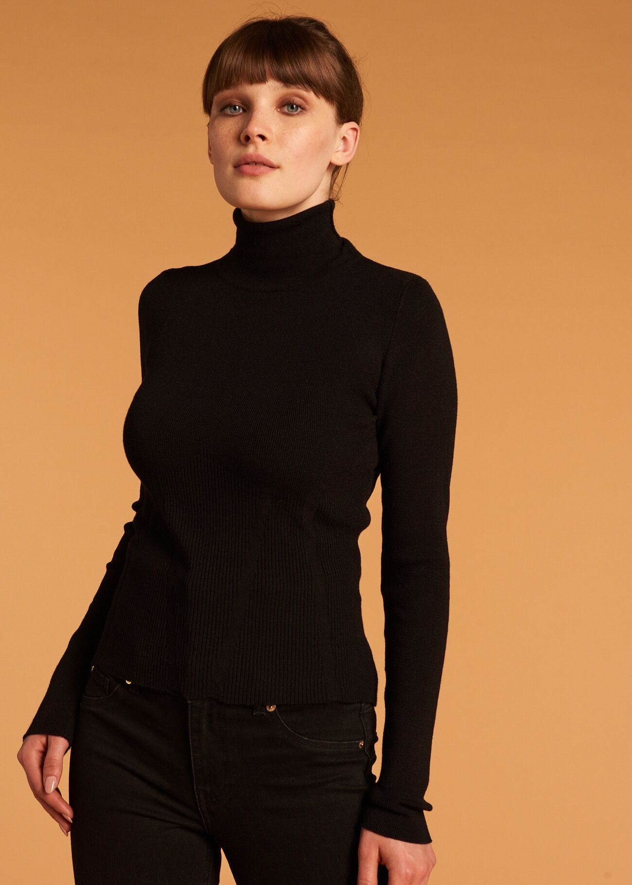 Polo neck jumper