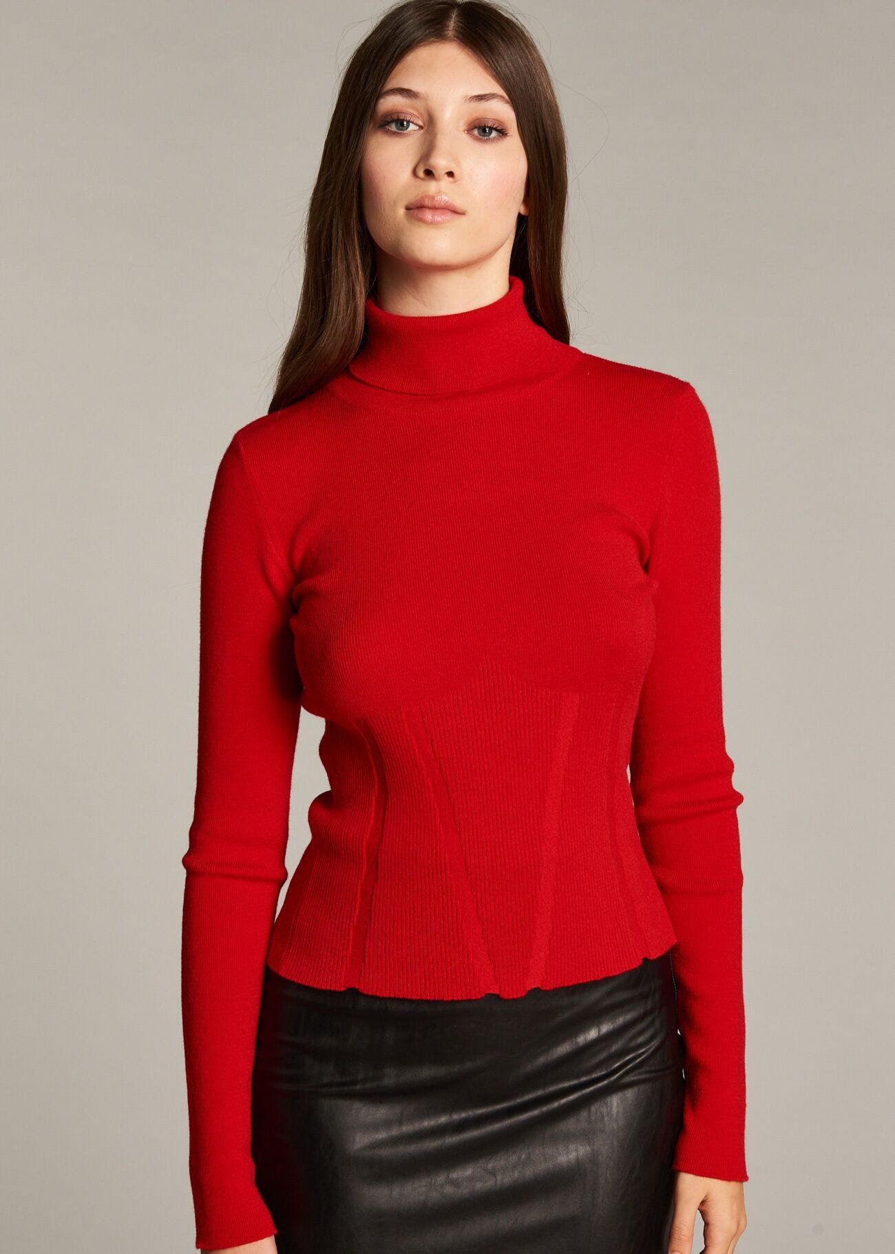 Polo neck jumper