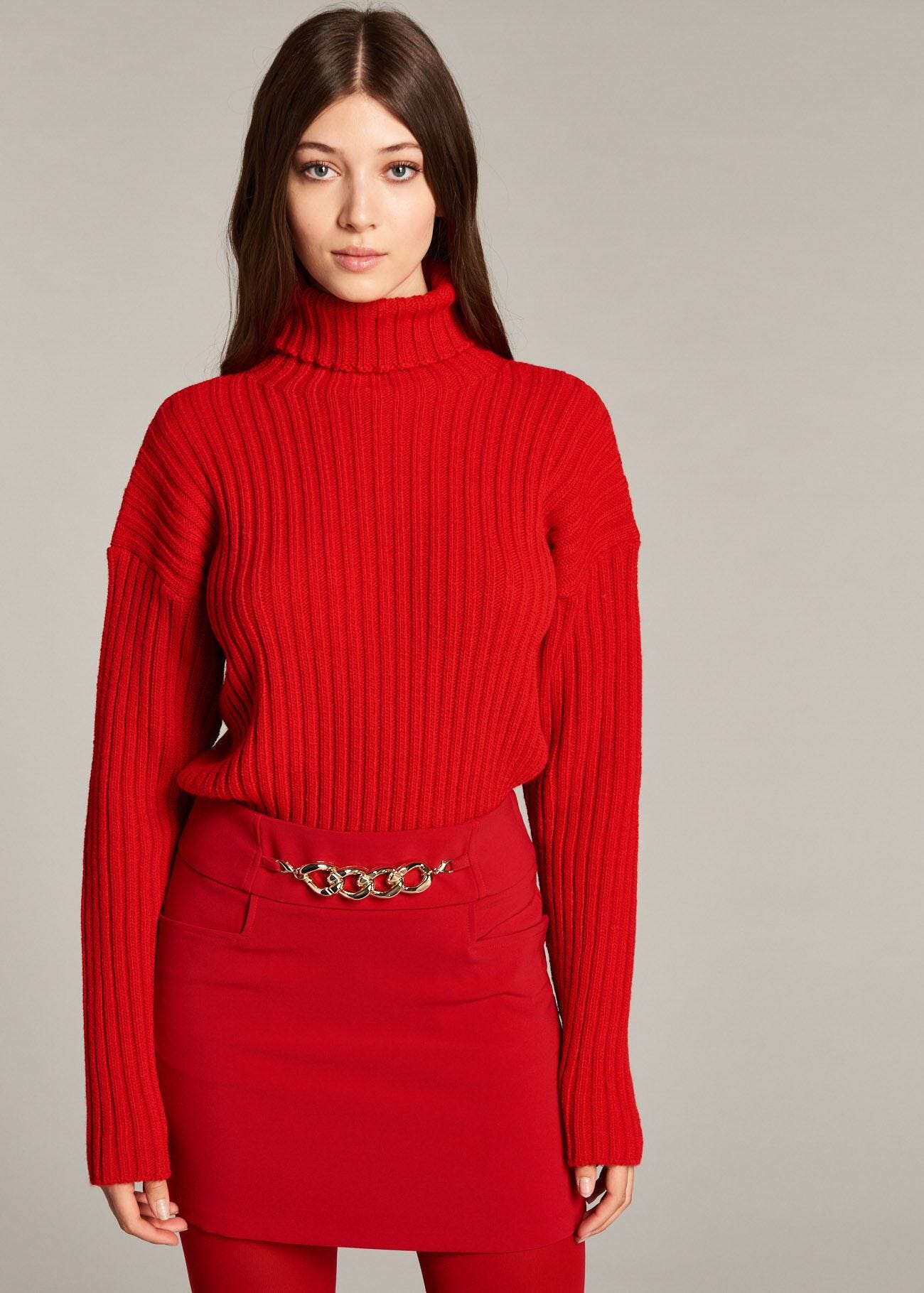 English ribbed knit jumper