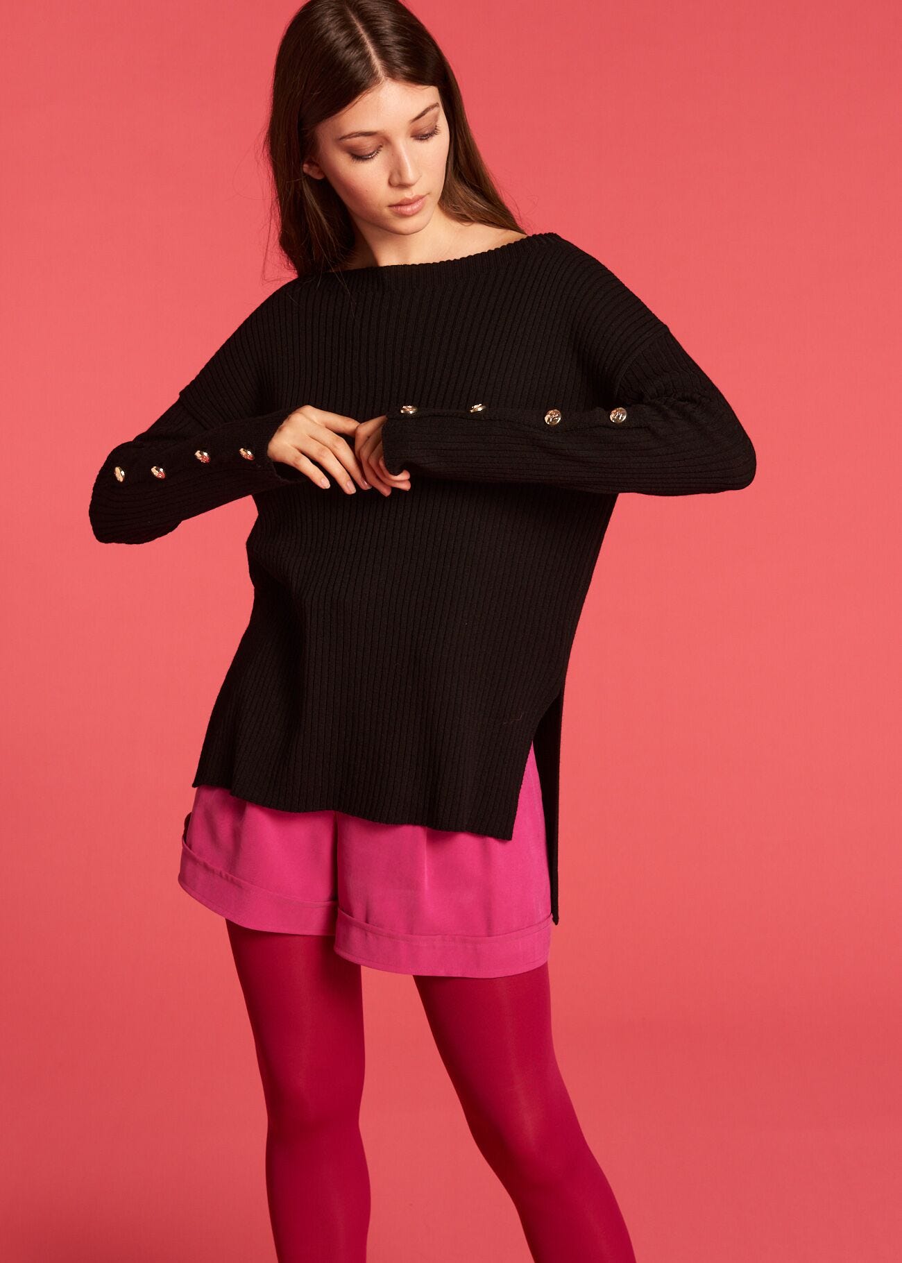 Long Sleeve Knit Black