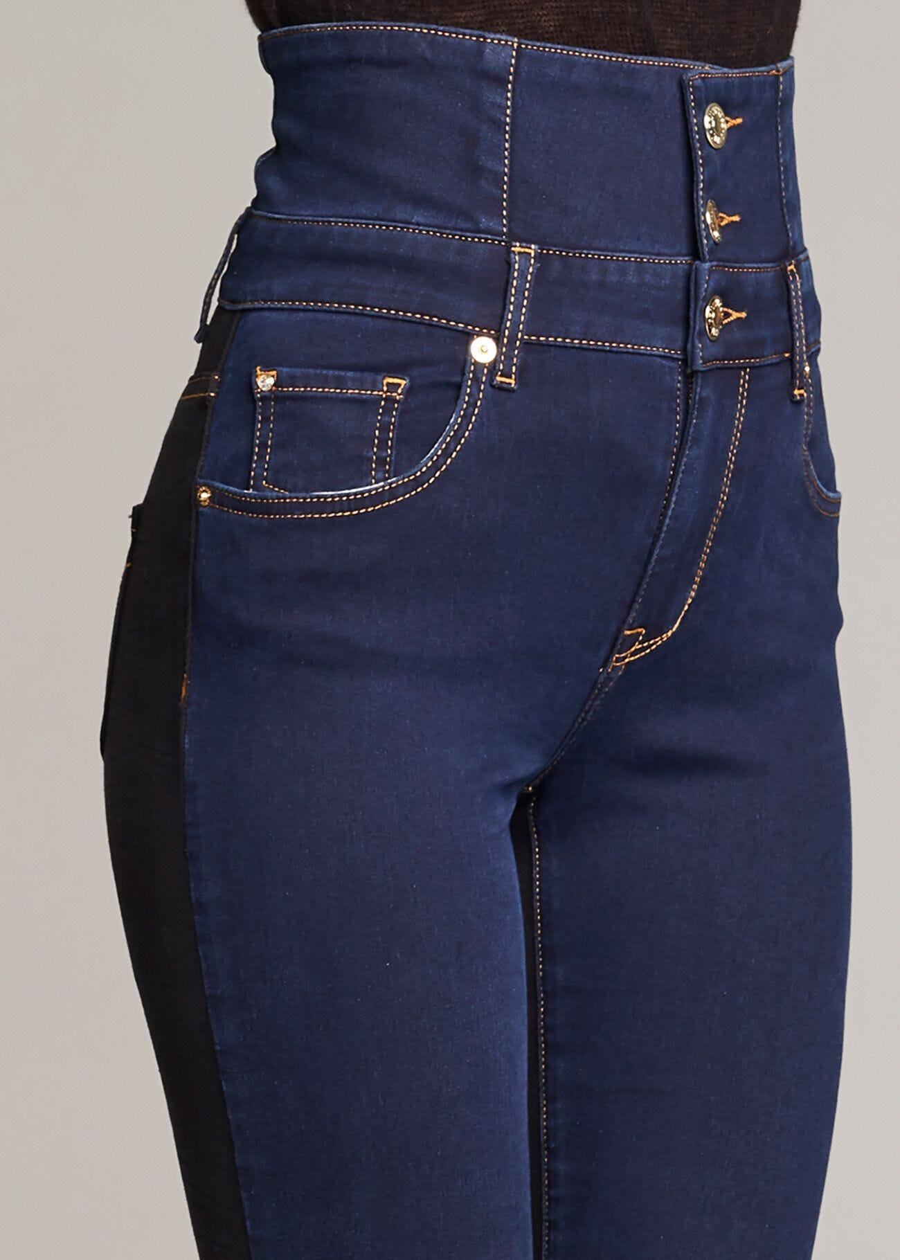 Jeans bicolor