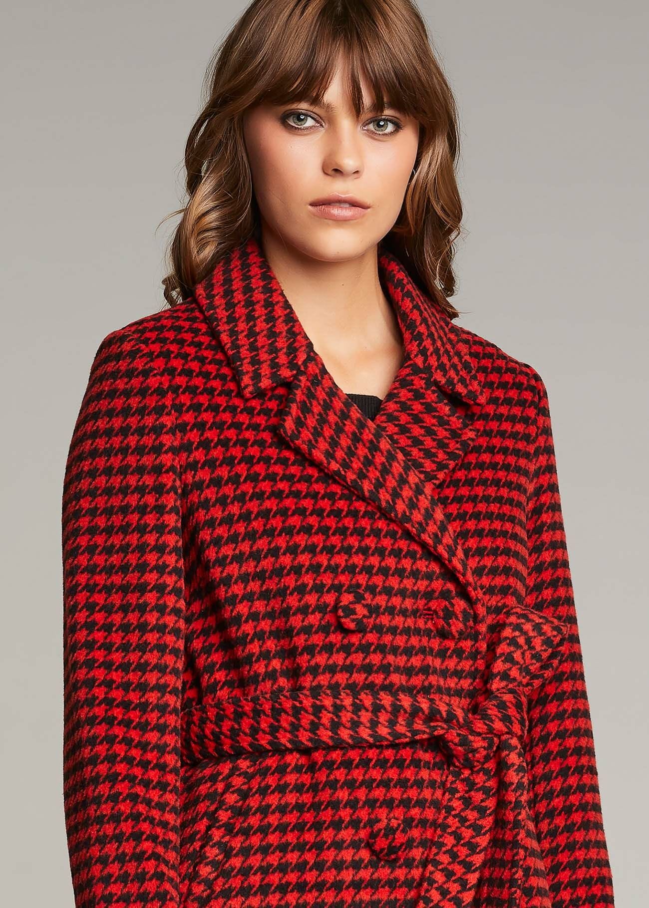 Houndstooth coat