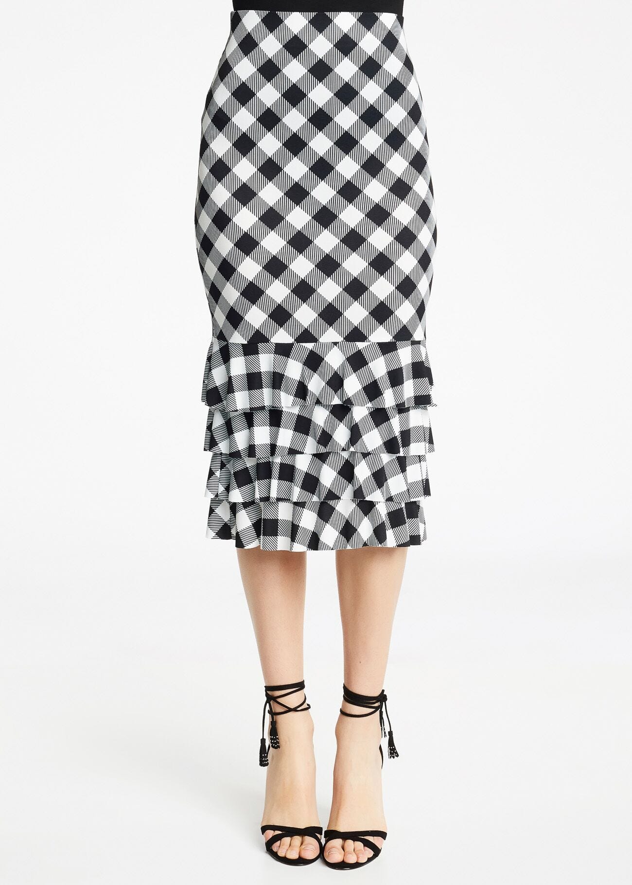 Checked skirt