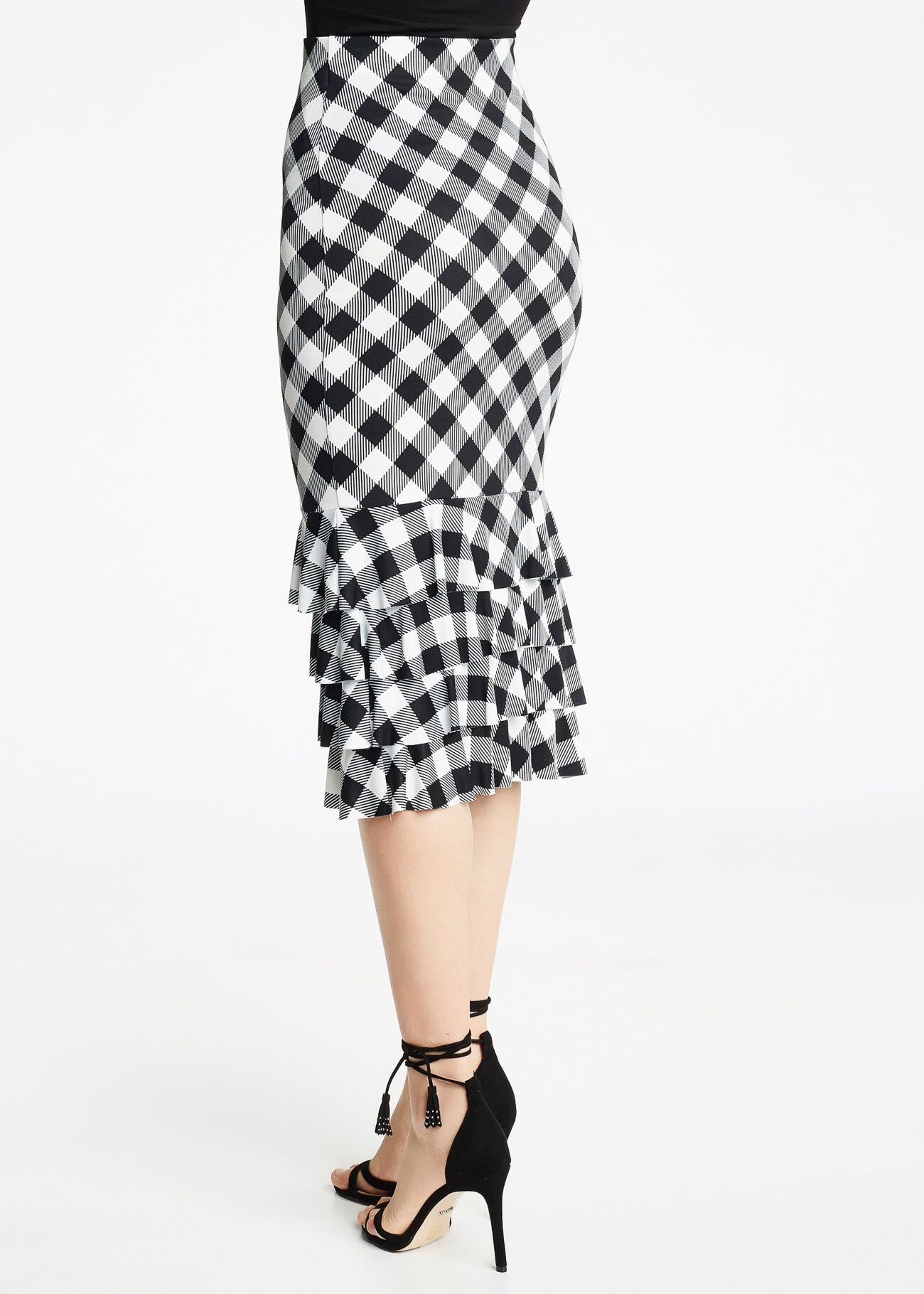 Checked skirt