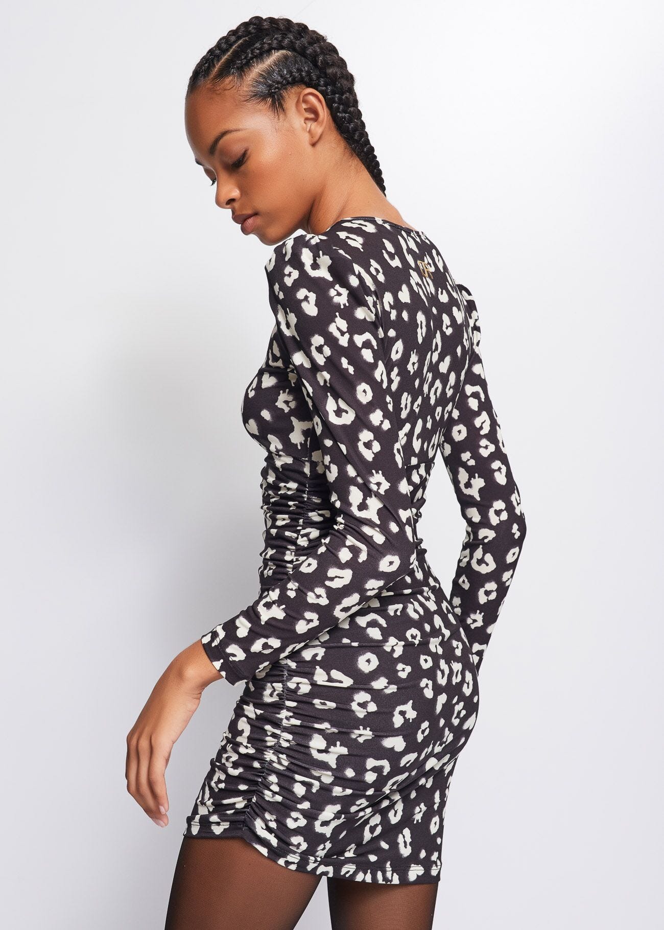 Animal-print dress