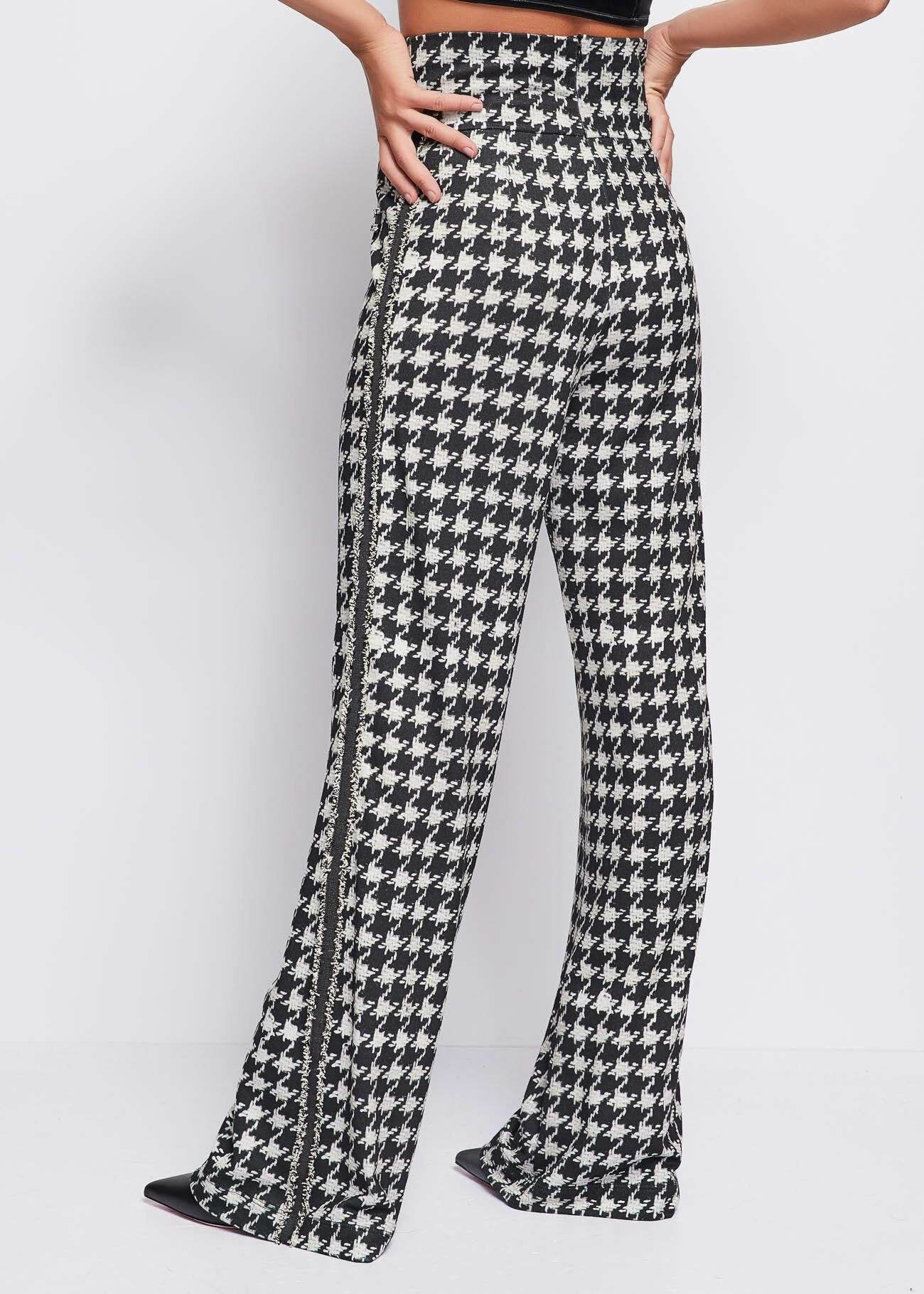 Houndstooth trousers