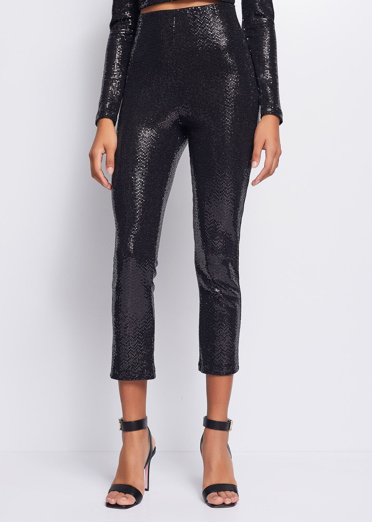 Trousers with sequins