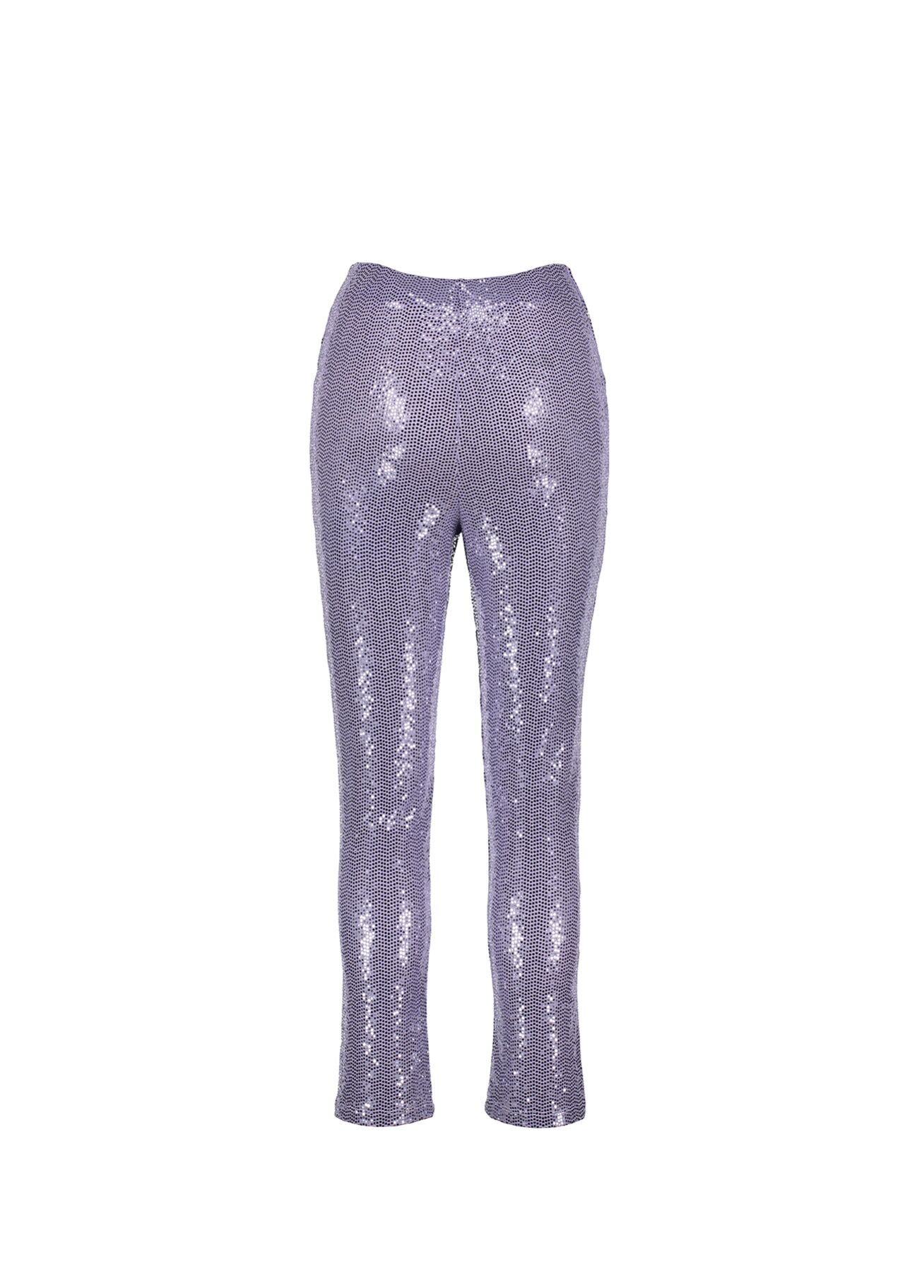 Trousers with sequins