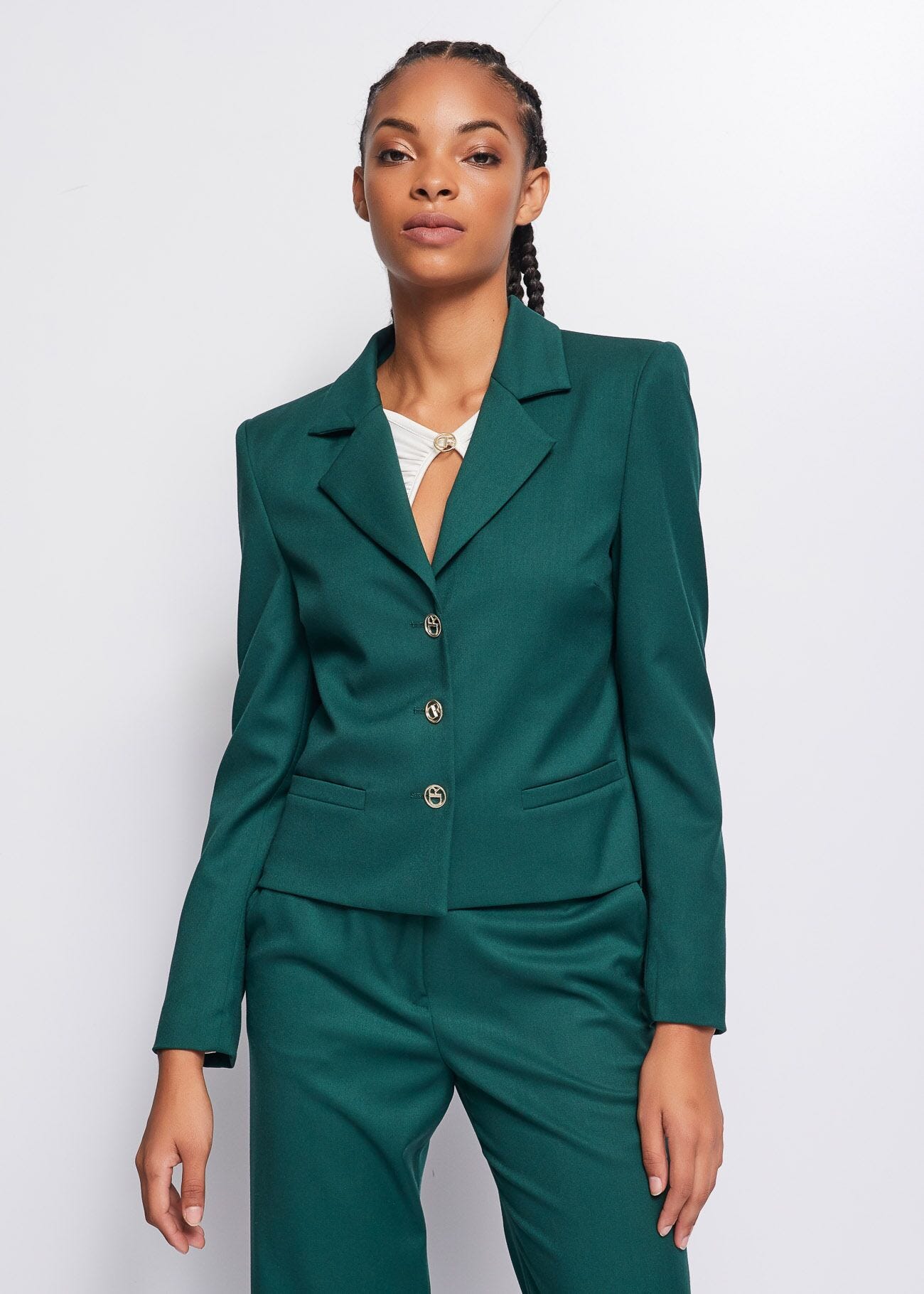 Blazer in flanella stretch