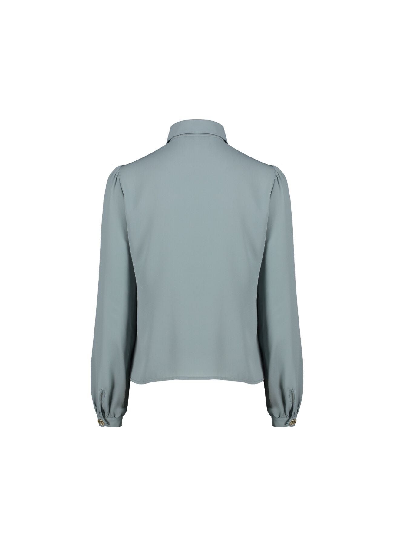 Camicia in georgette e tulle