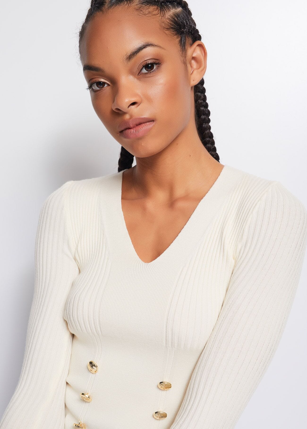 Jumper with V neck