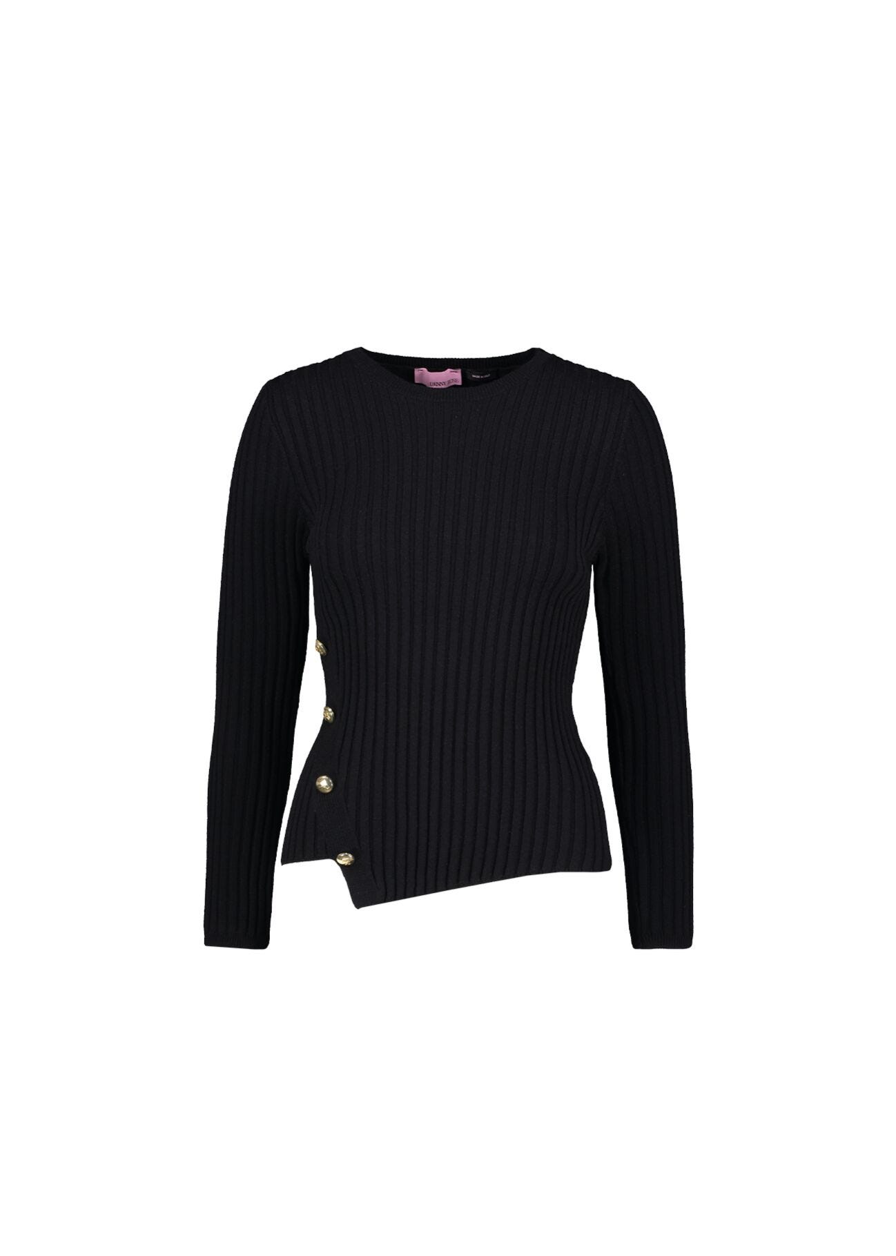 Maglia girocollo a coste