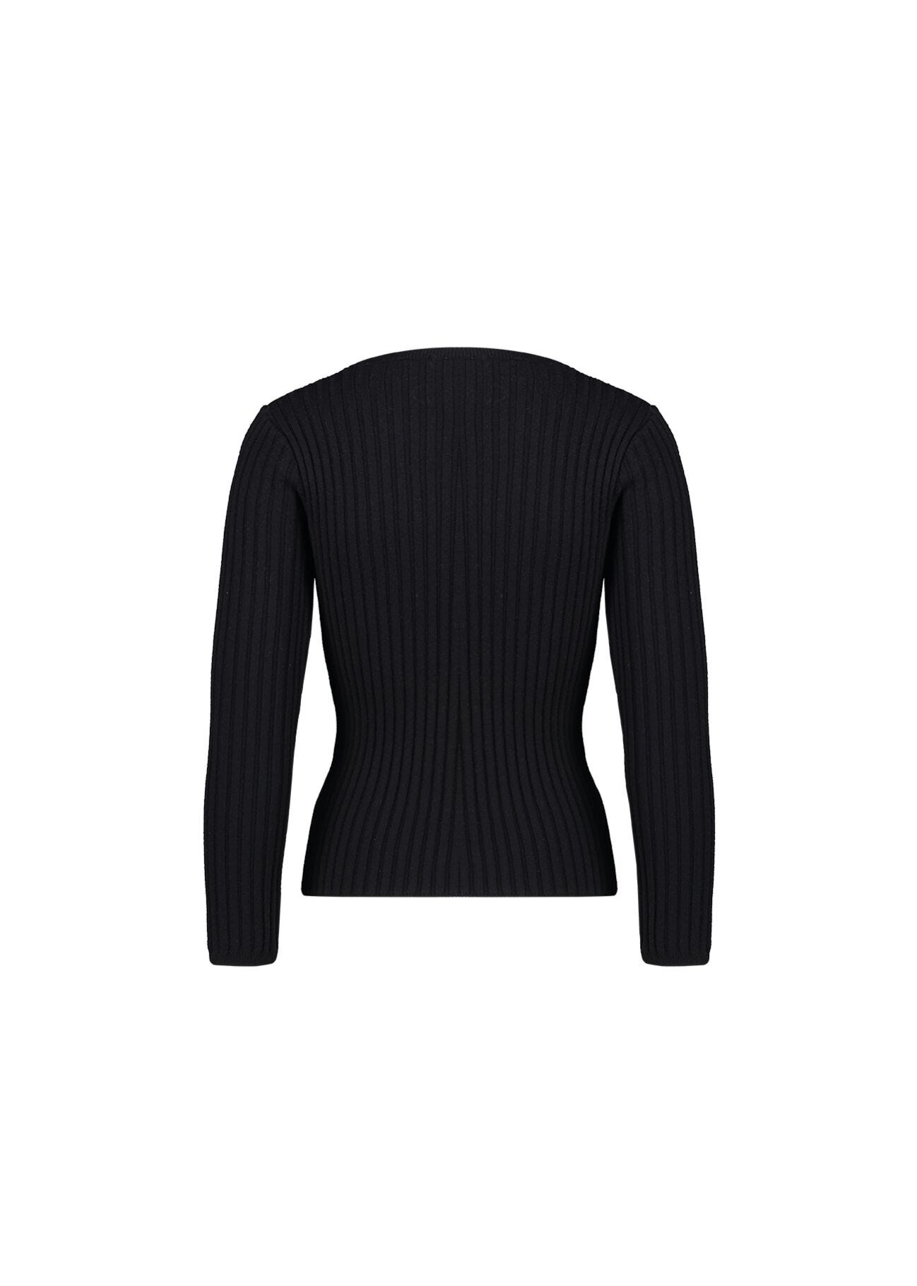 Maglia girocollo a coste