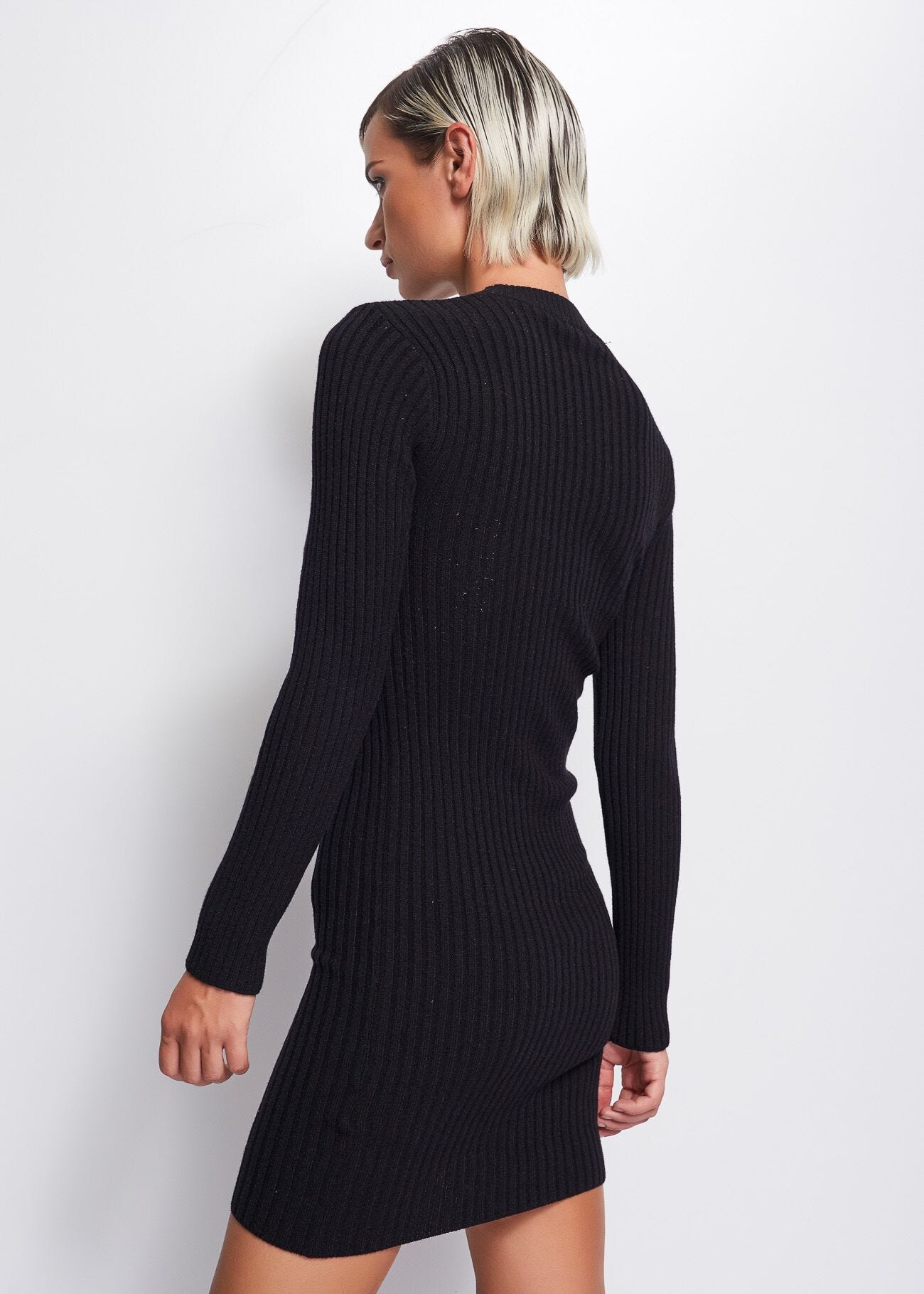 Ribbed knit dress