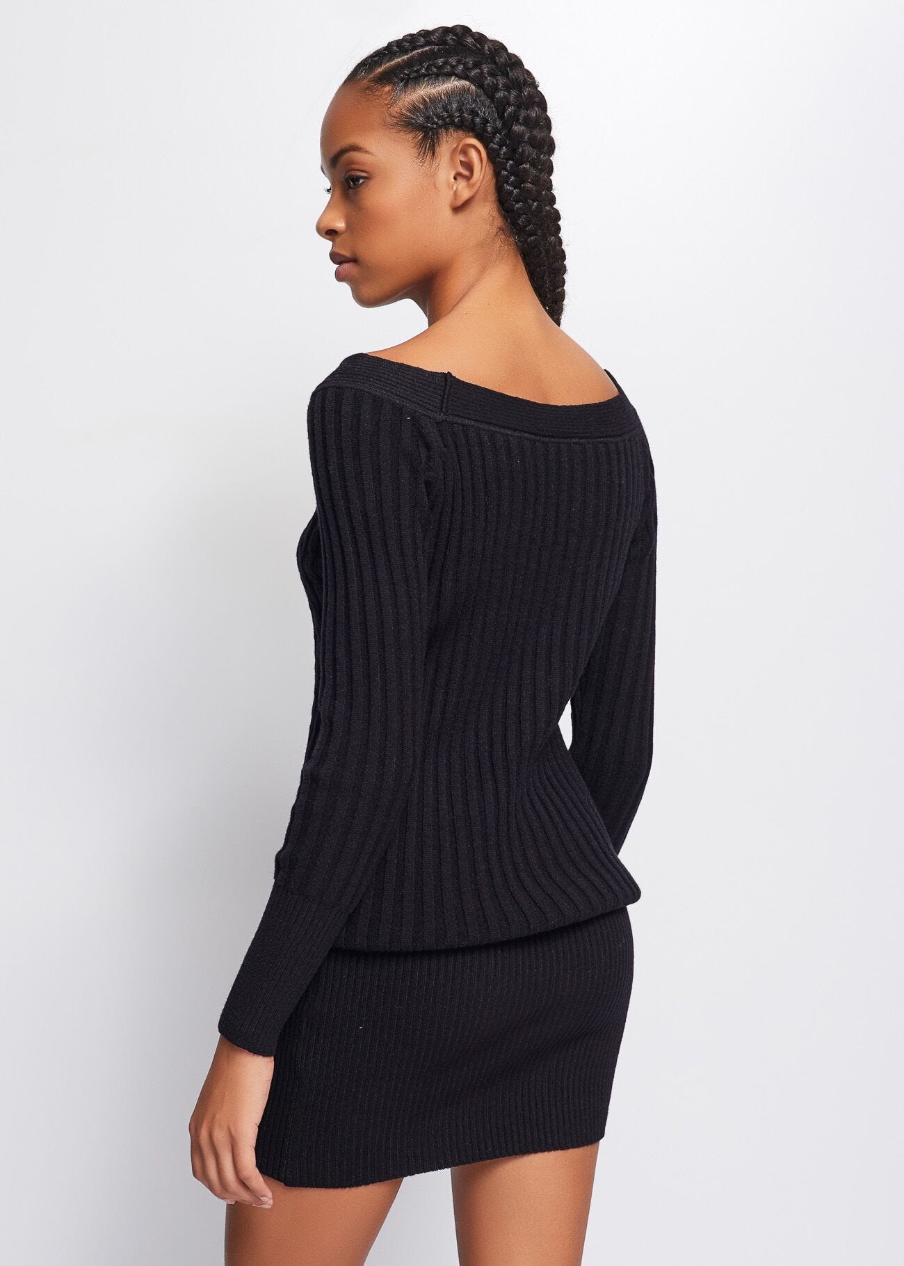 Cable knit dress