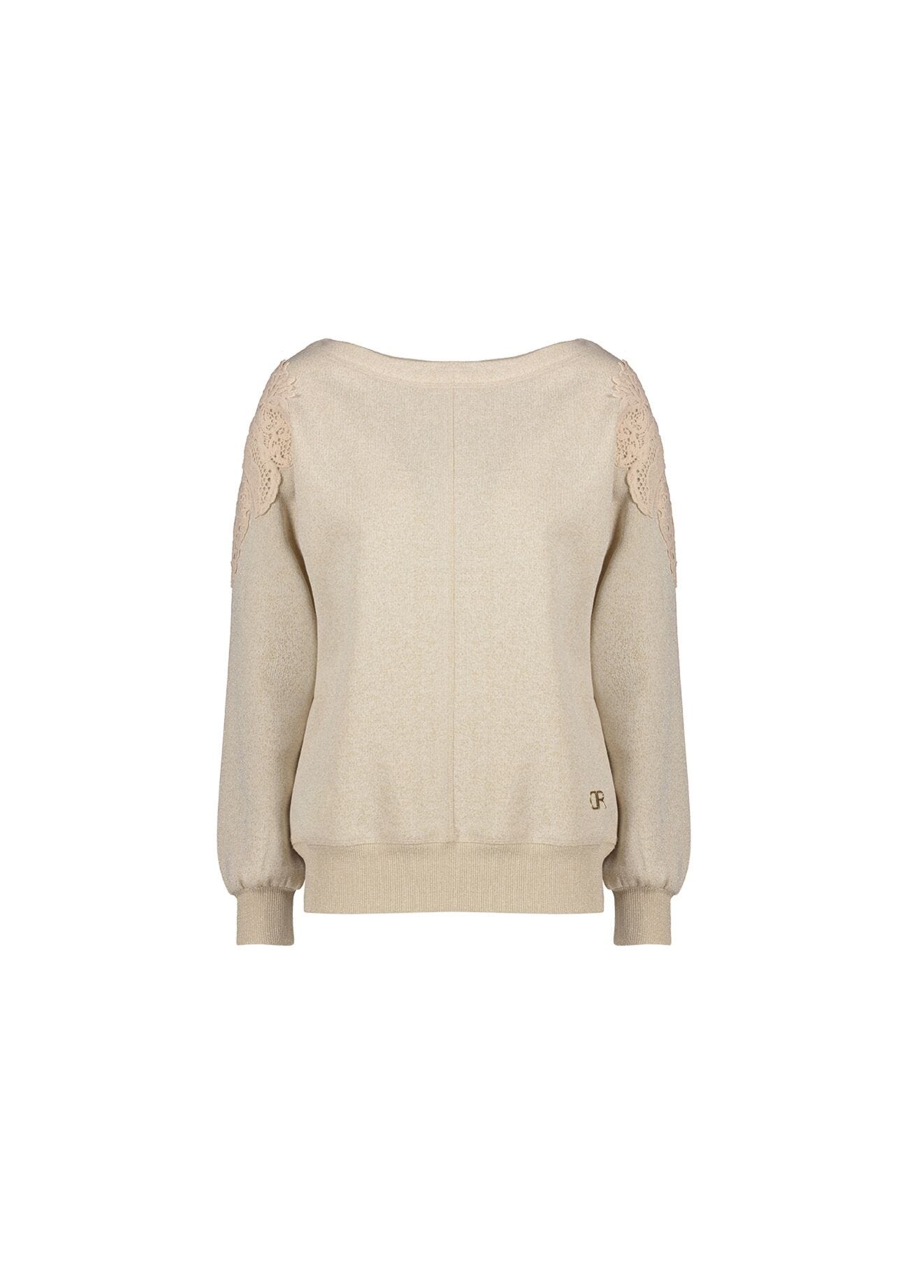 Felpa discount con pizzo