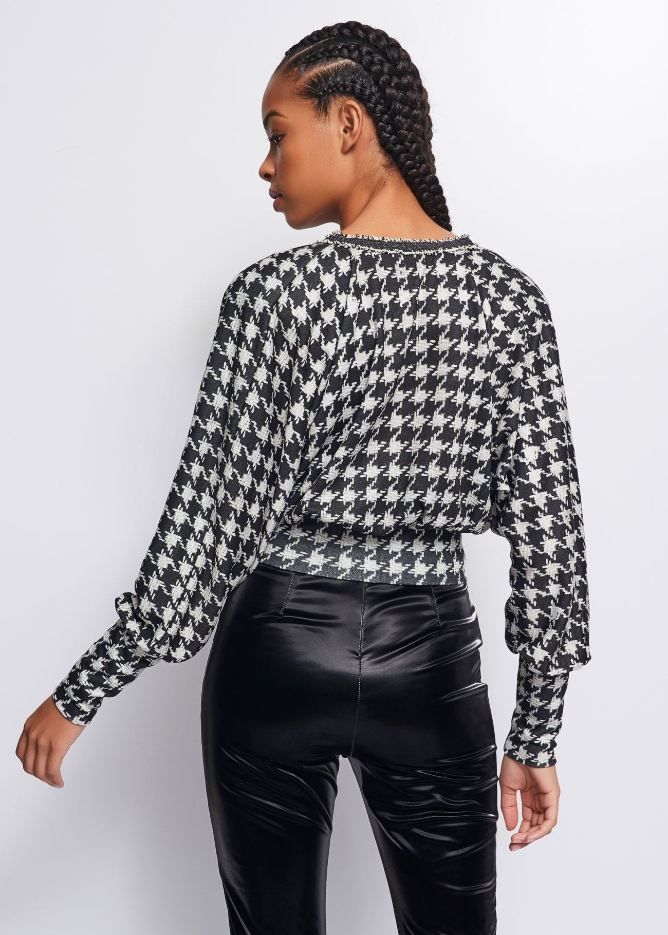 Houndstooth jumper