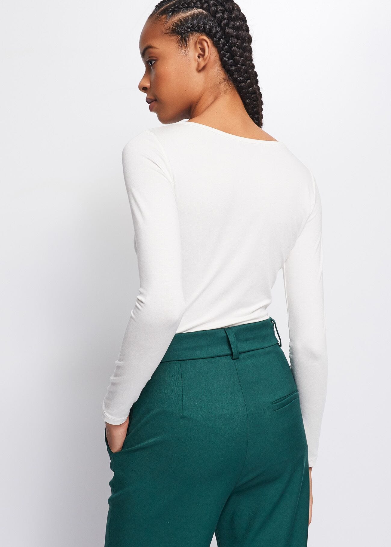 Stretch jersey bodysuit