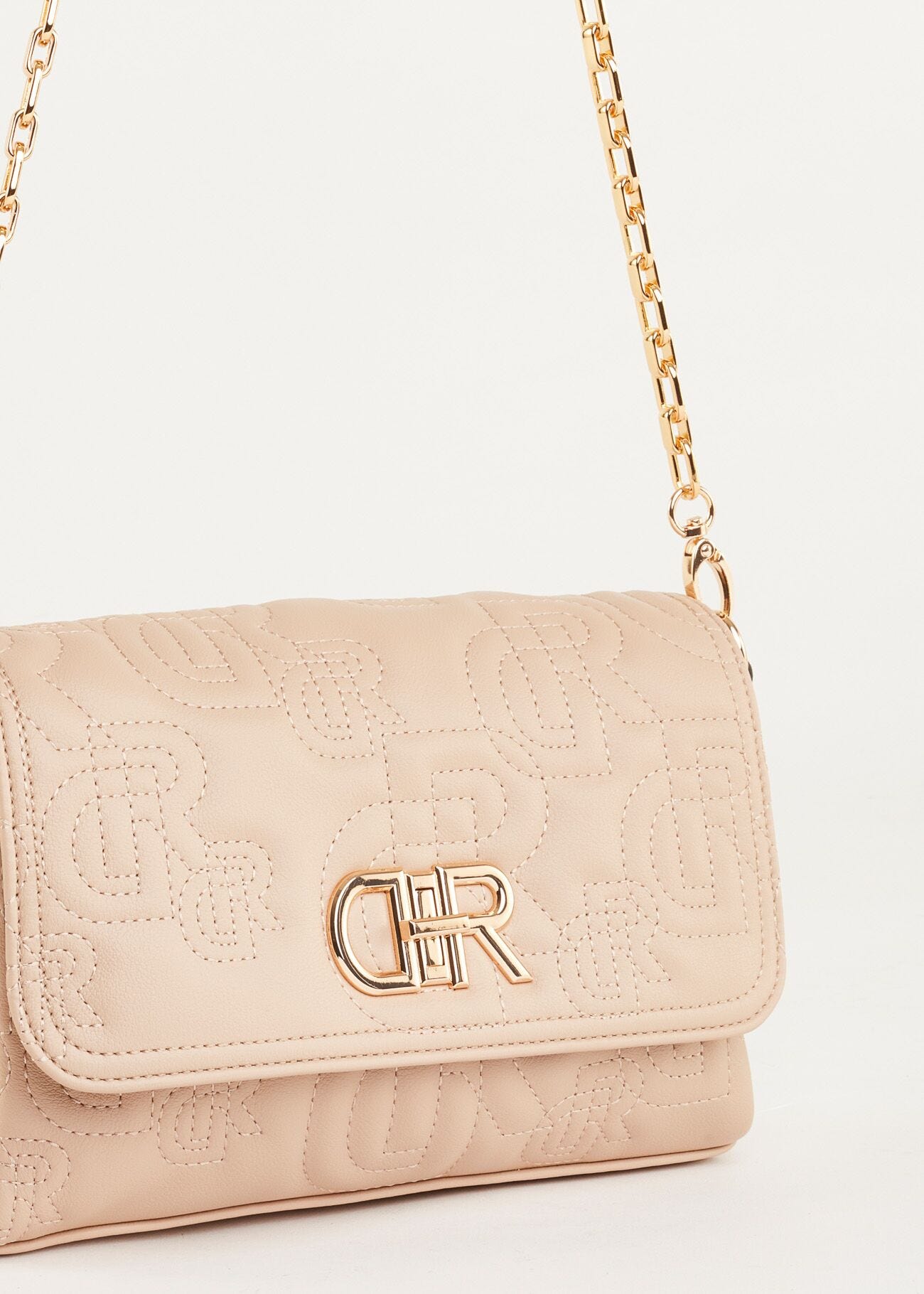 Crossbody bag in quilted faux leather