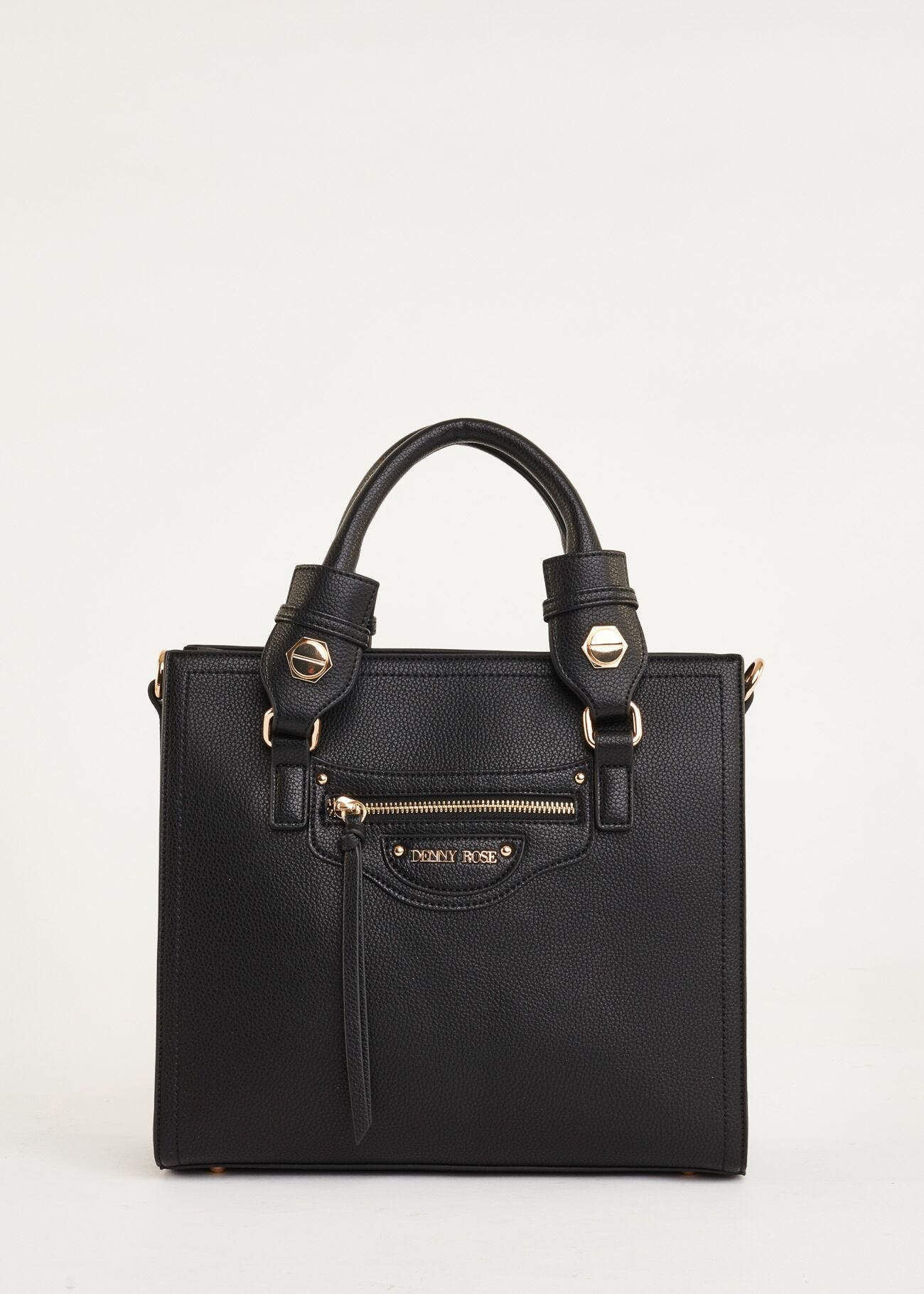 Shopping bag con maxi borchie