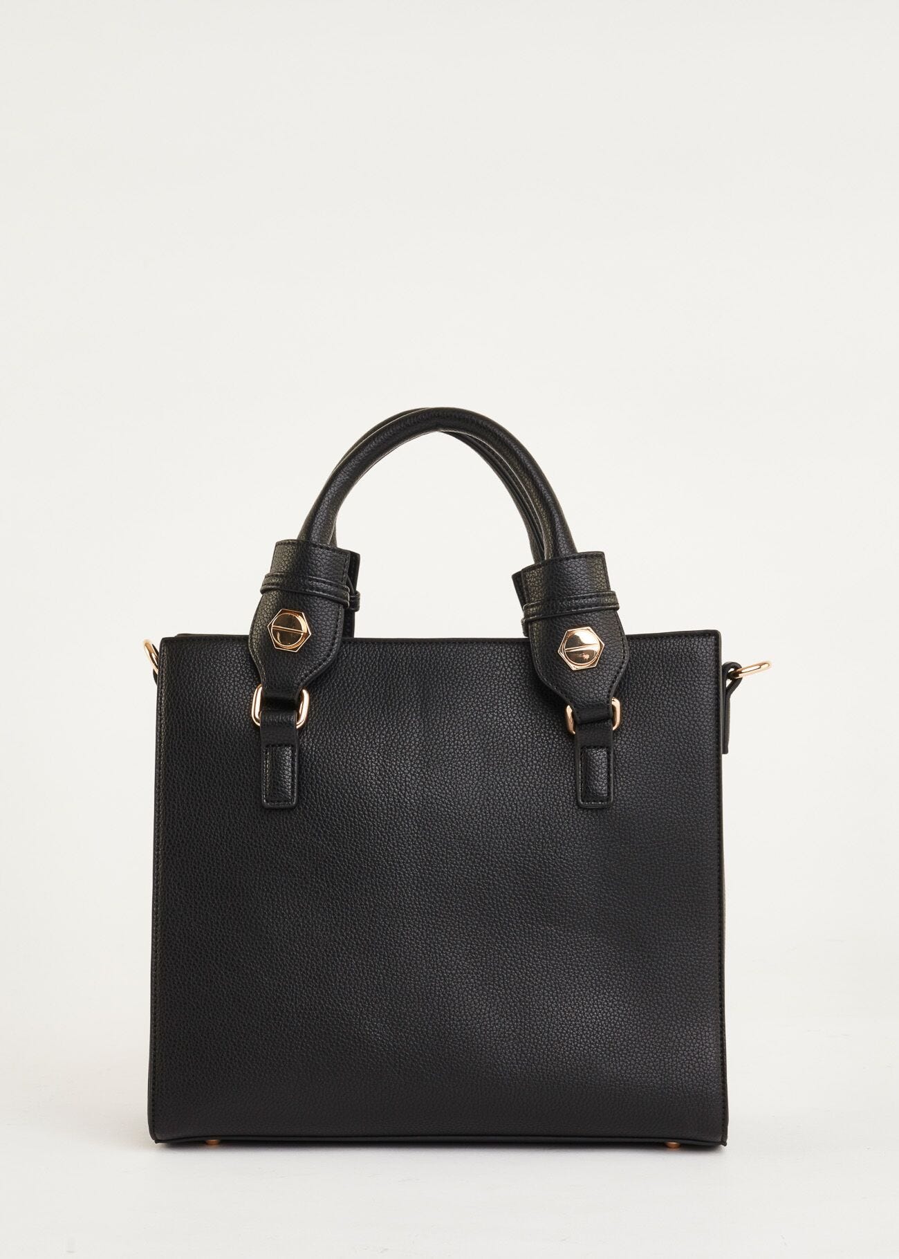 Shopping bag con maxi borchie