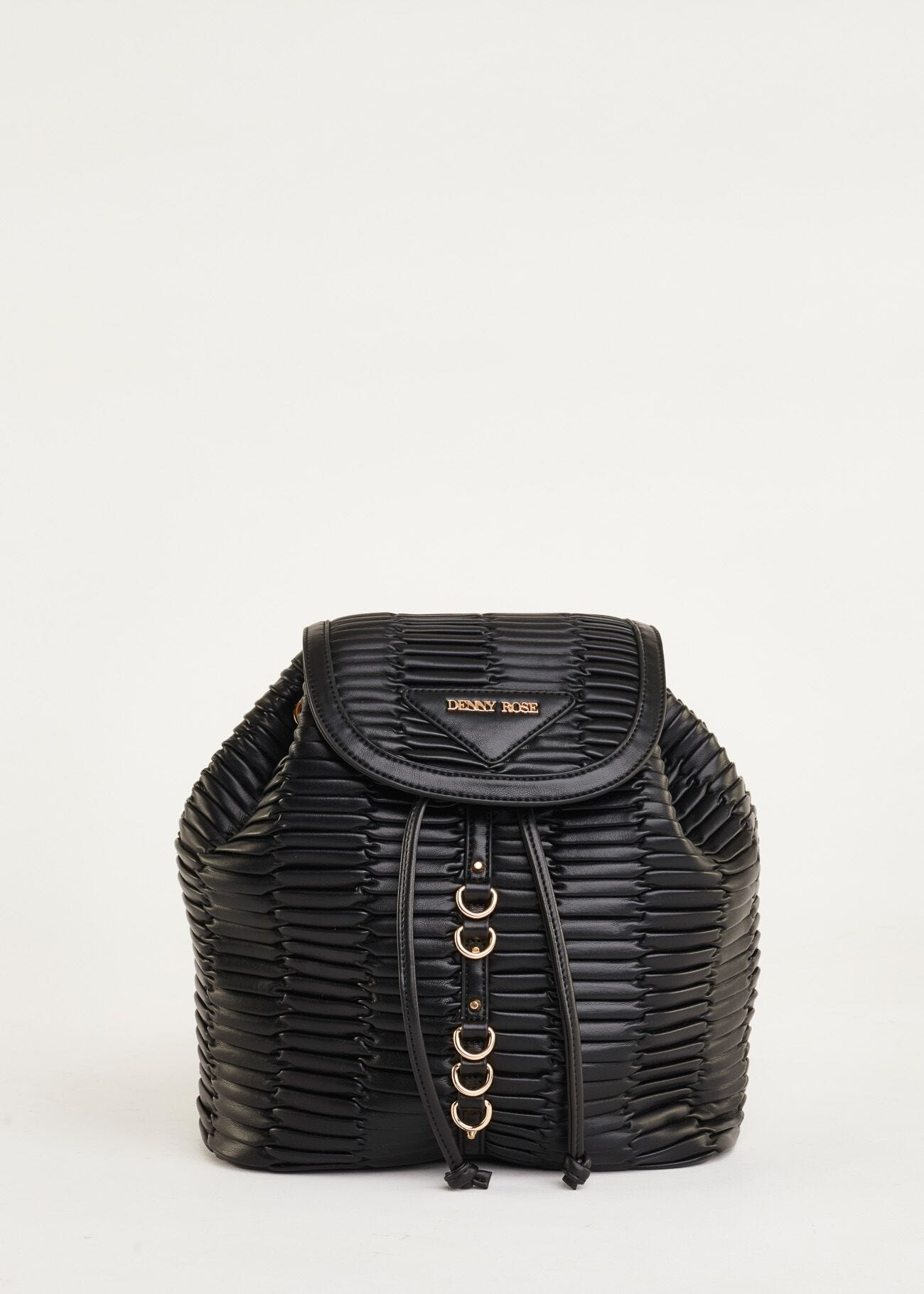 Pleated effect backpack