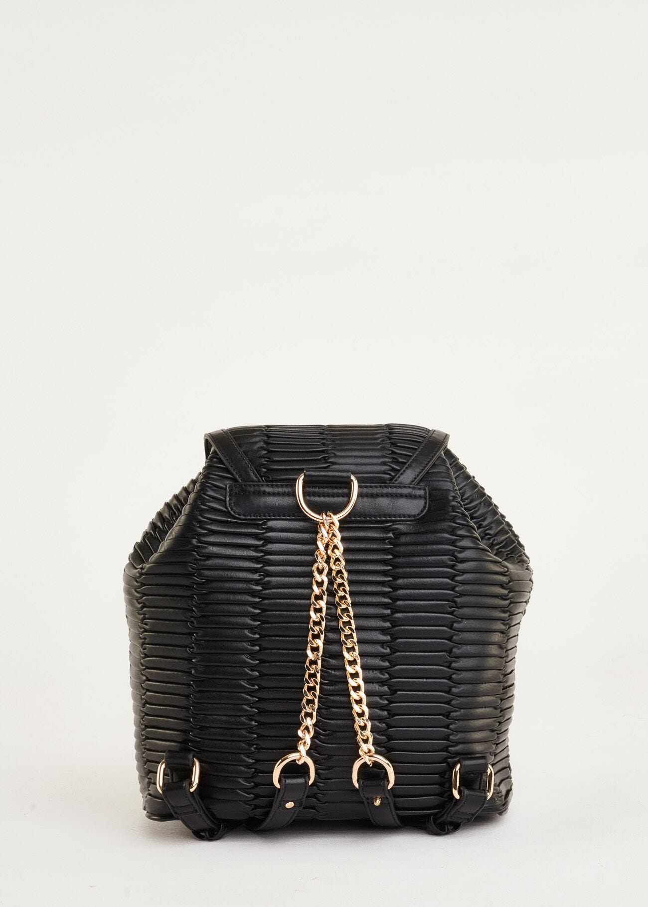 Pleated effect backpack