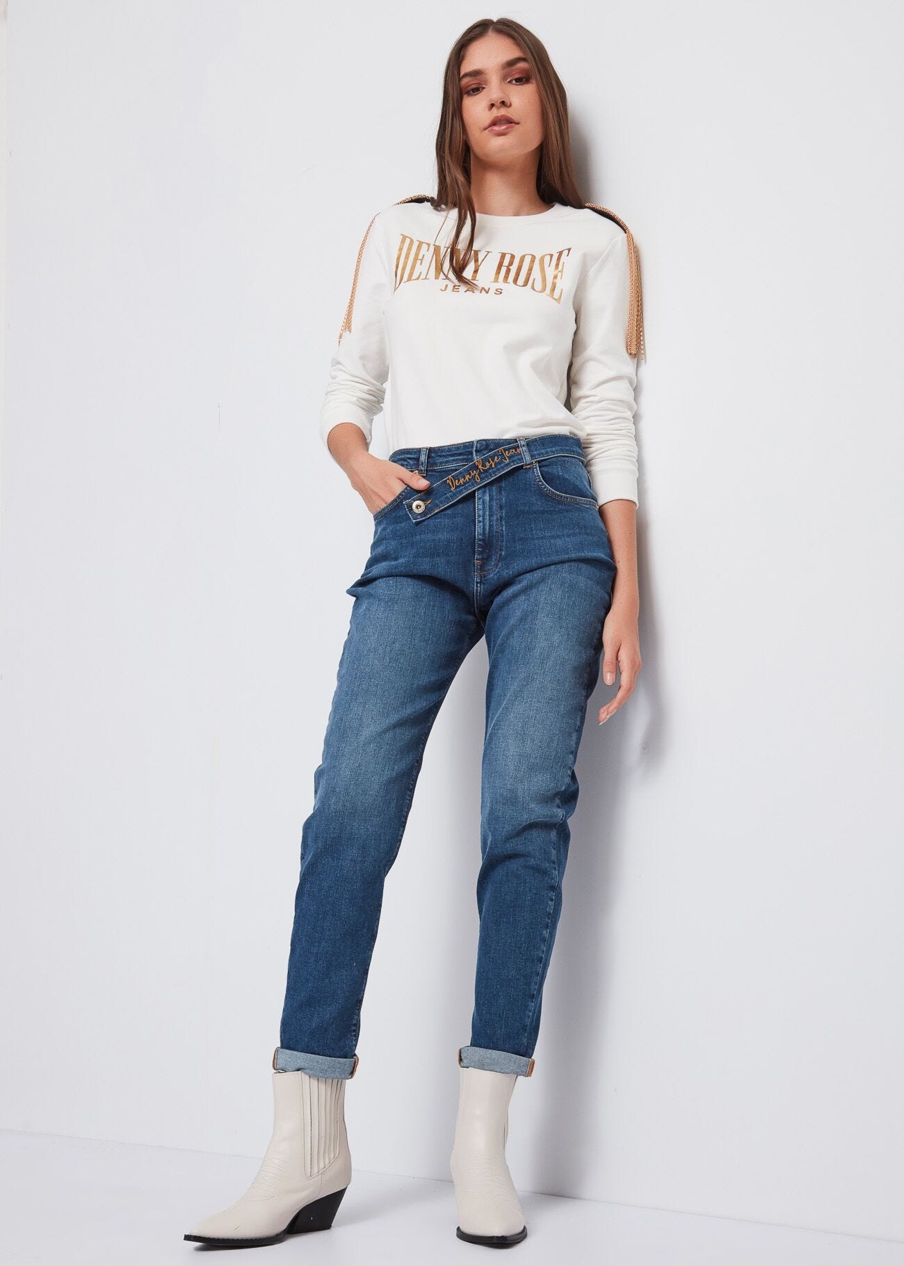 Jeans mom fit