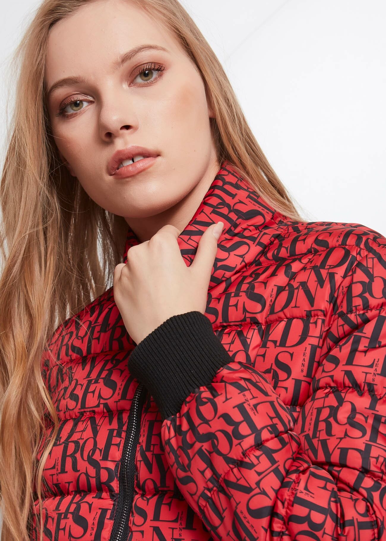 Piumino nylon stampato